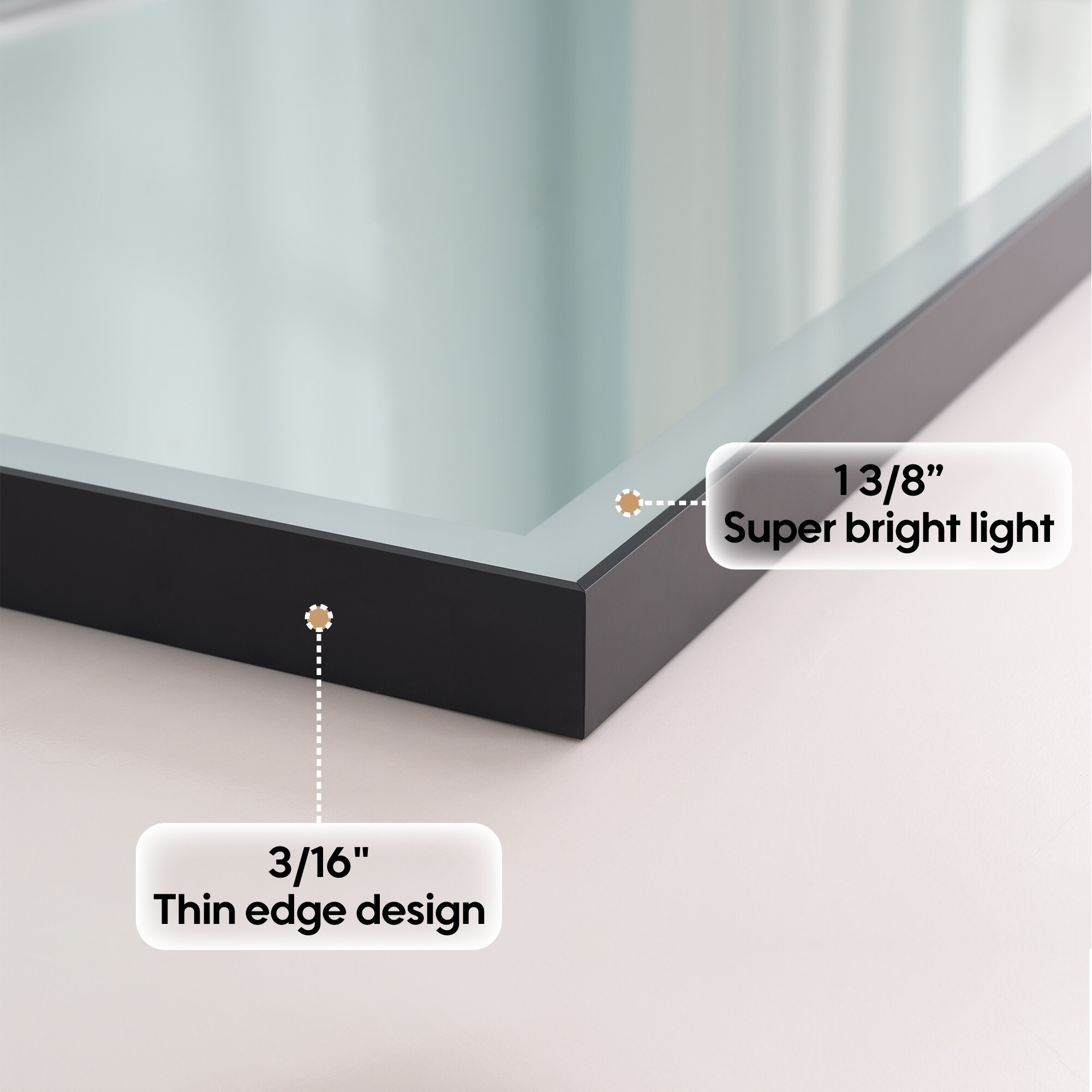 CALVON HML7236BL Framed-Bath-Mirrors - View #9