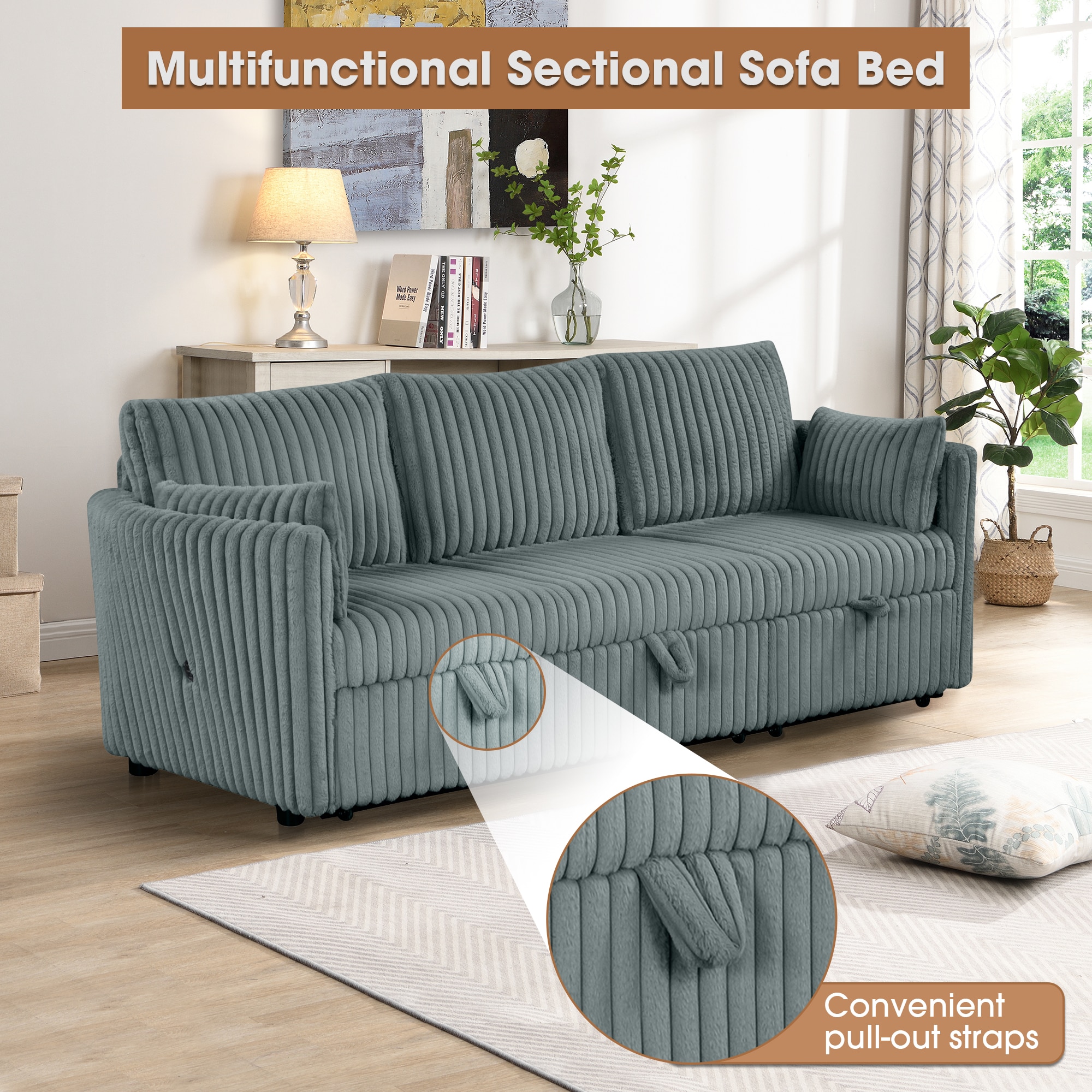 IHOMEadore MDSL64002DG-3SEAT Sofas-Loveseats - View #6