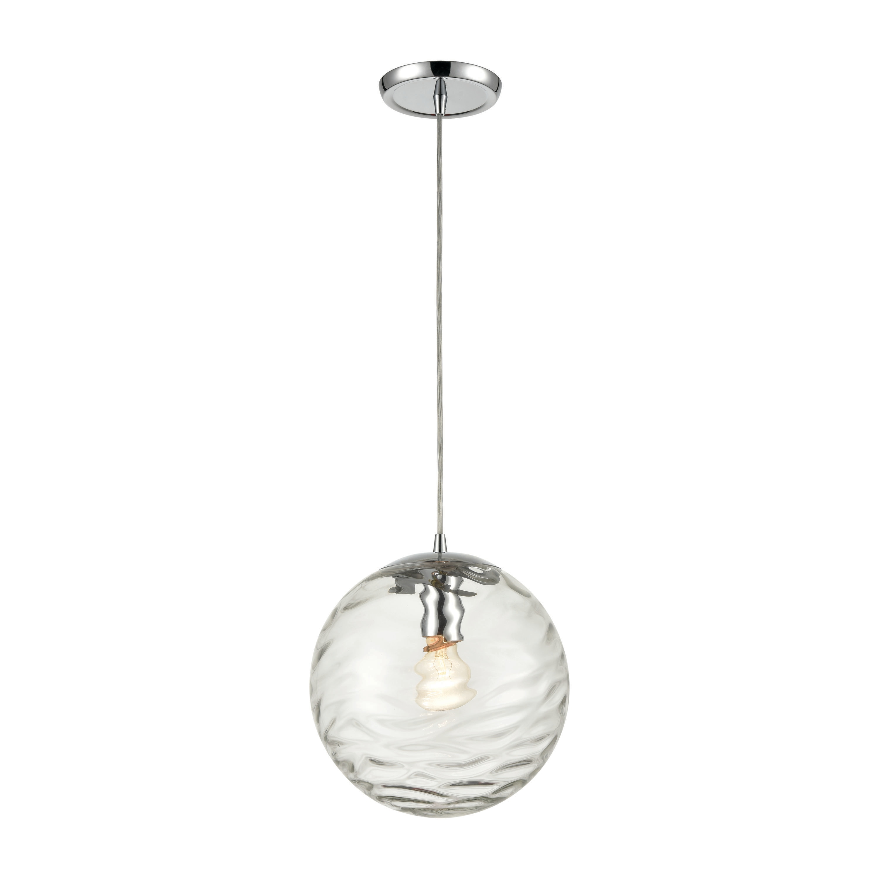 Westmore by ELK Lighting LWPN-210920058 Ocean Edge Polished Chrome Modern/contemporary Bell Medium Hanging Pendant light
