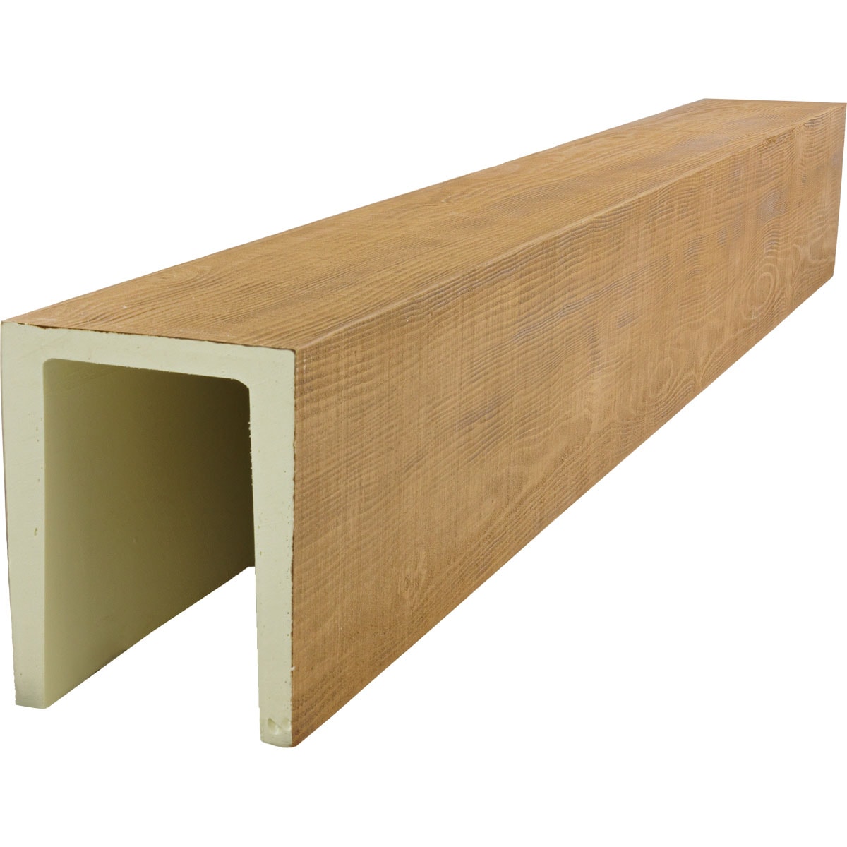 Ekena Millwork 2383156 1-in x 3-1/2-in x 8-ft Warm Caramel Finished Urethane U-Shaped Decorative Beam