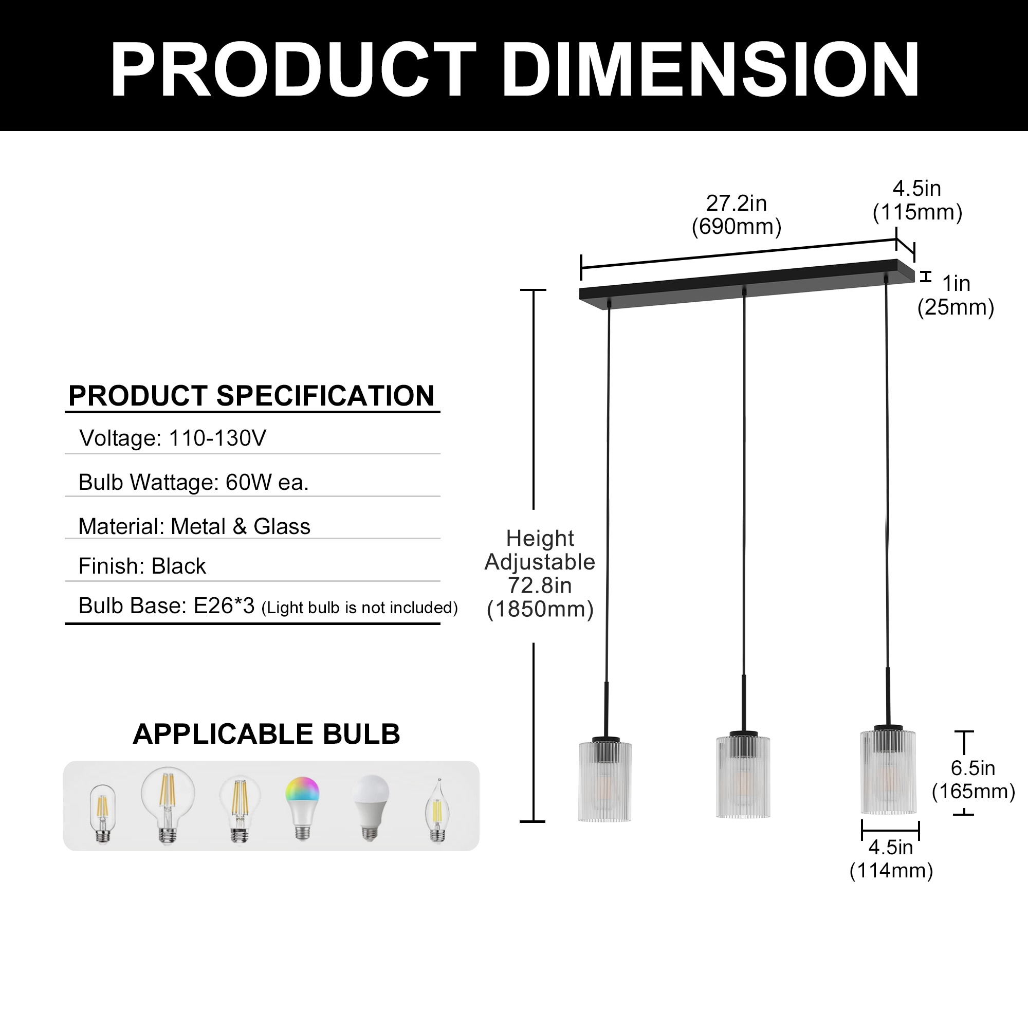YANSUN LA-IP15301CGD-11 Pendant-Lights - View #5