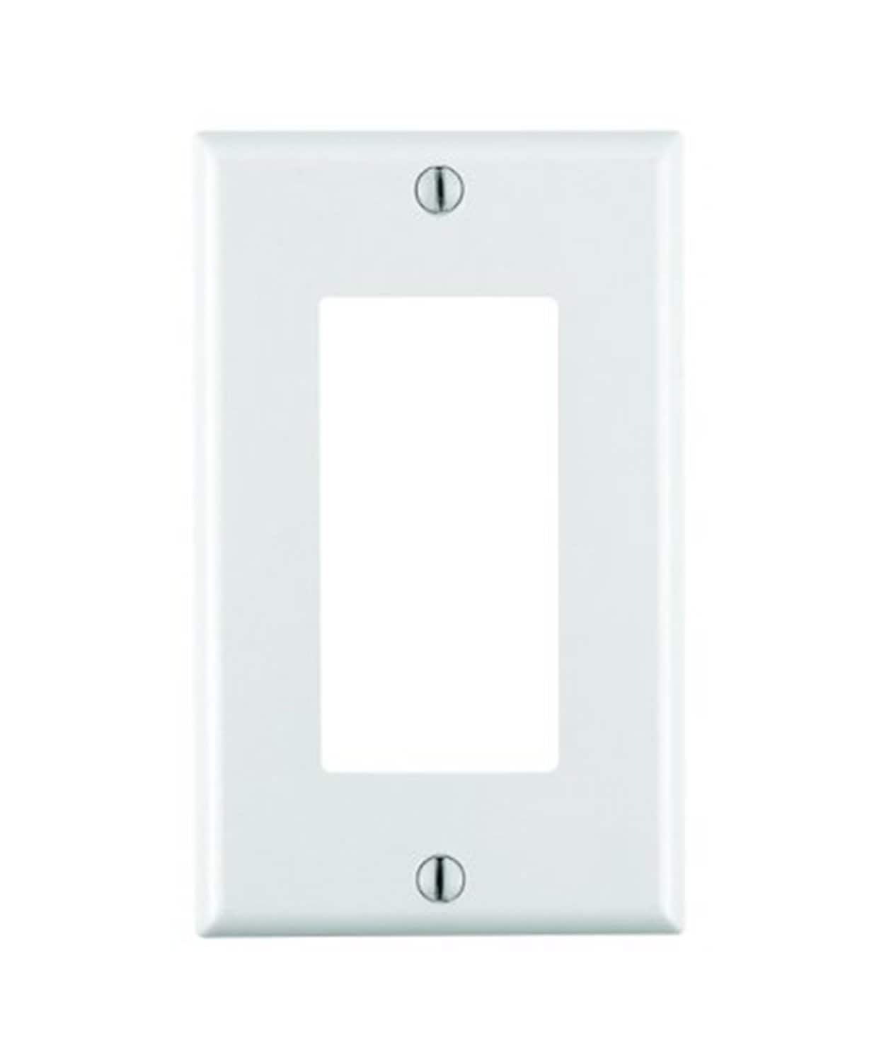 Leviton  1 Gang Decora Plate White White28