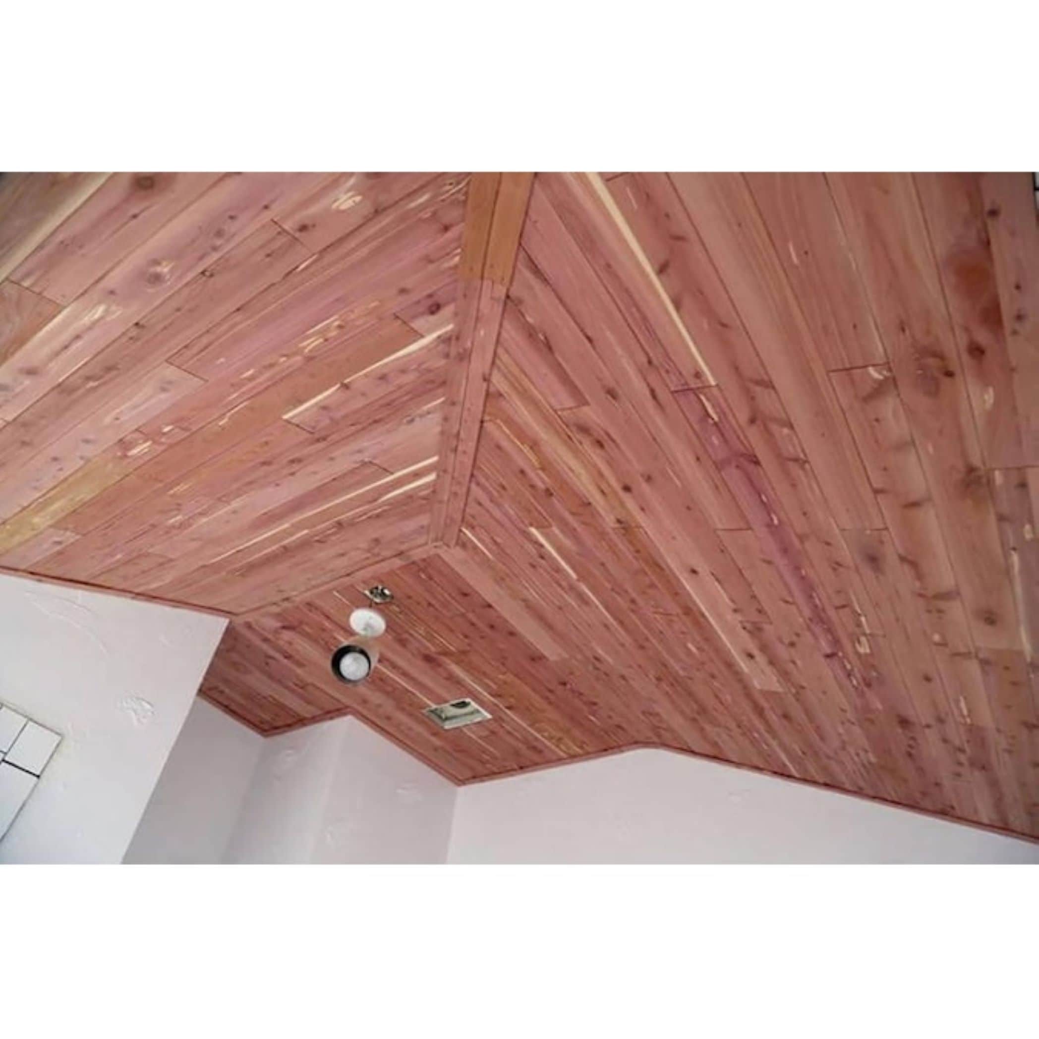 American Pacific 5039003 0.25 x 3.75 x 48 in. Cedar Safe Wood Closet Liner Plank Red