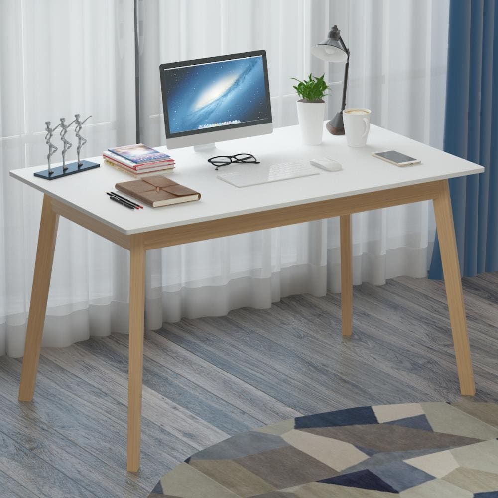 FUFU&GAGA LJY-LWJHJ0024-3 Computer writing desk 47.2-in White Modern/Contemporary Writing Desk