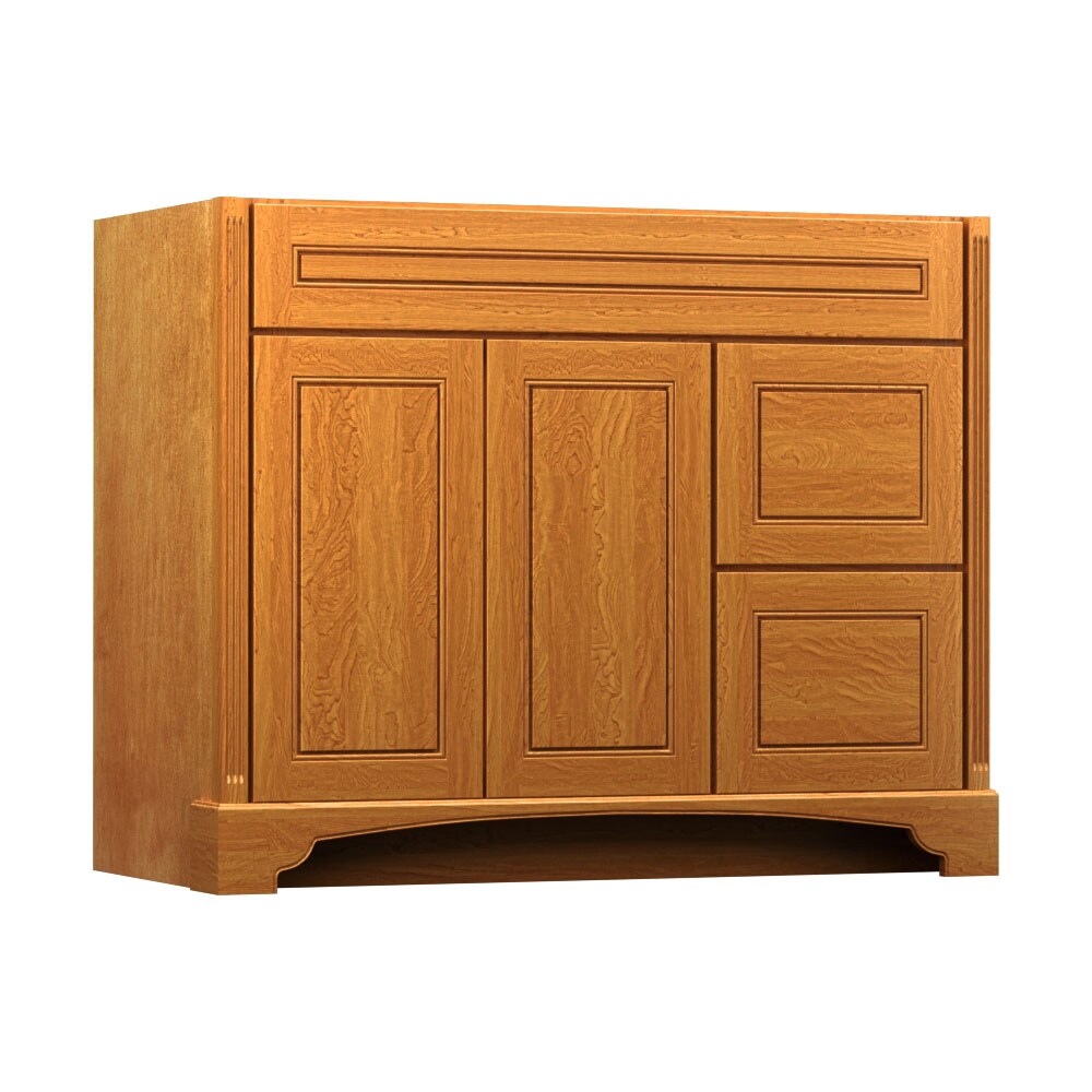 KraftMaid 42 In Praline Bathroom Vanity Cabinet At Lowes Com   00623703 