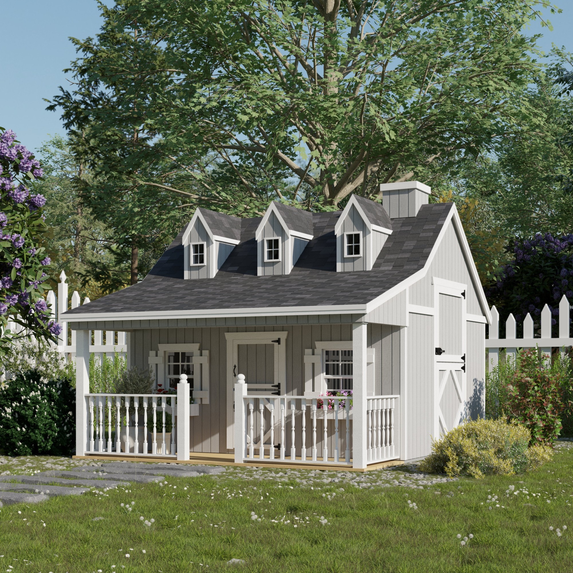 Little Cottage Co 11X10 PC-PNK-LFT playhouses - View #2