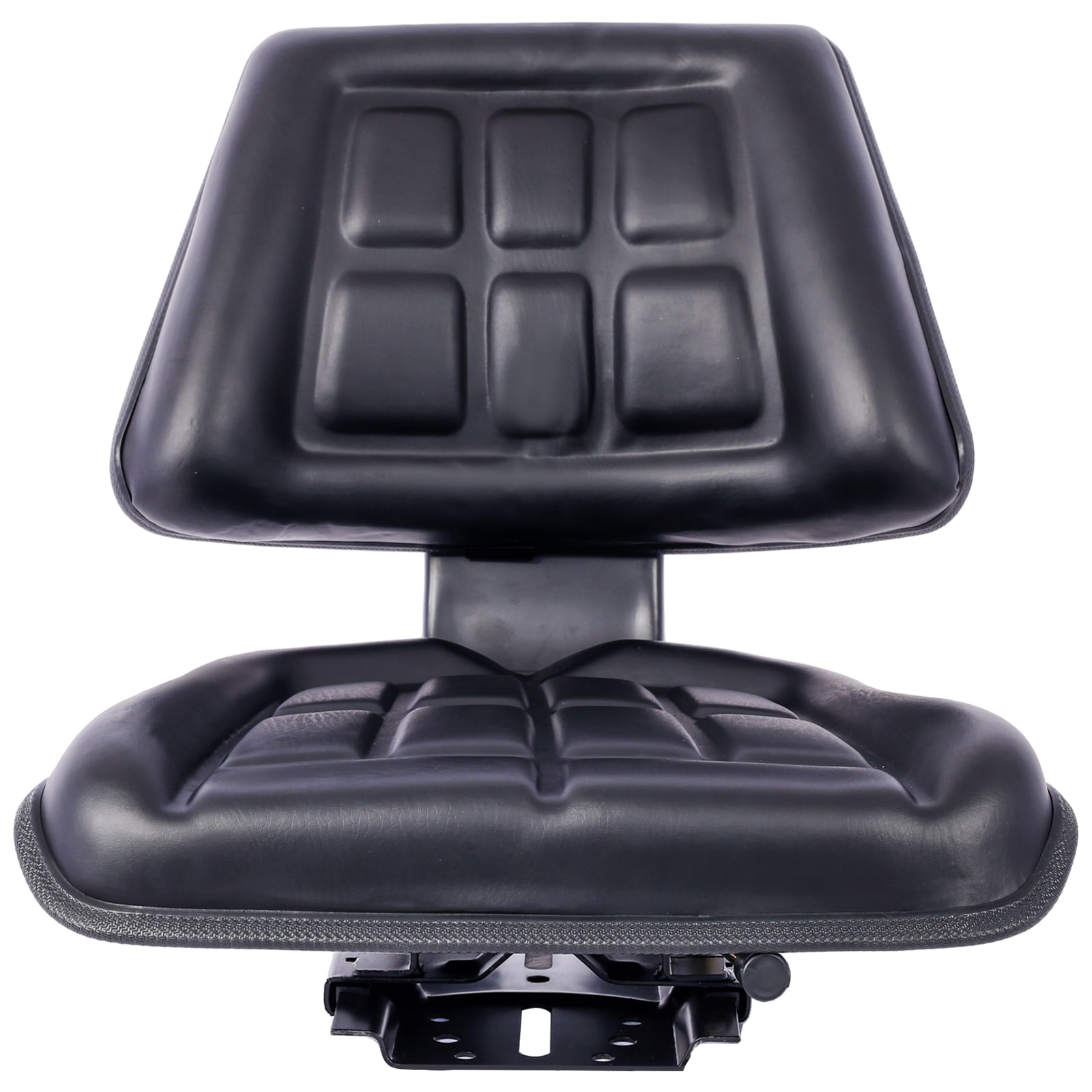 Tatayosi JL577688 Tractor Seat w/ Backrest Black Slide Track Steel/PVC Compact Mower
