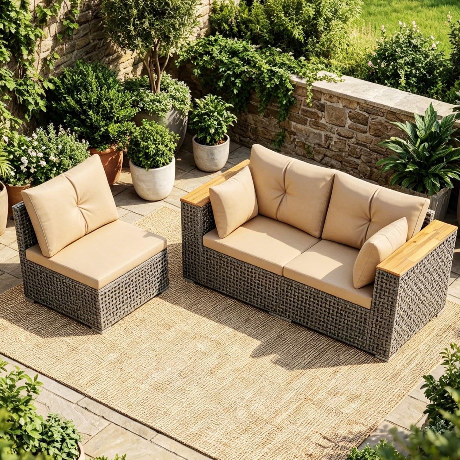 Poinic CWJ75124BN Patio-Sofas-Daybeds - View #2