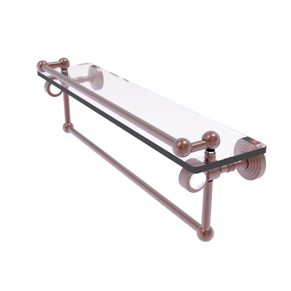 Allied Brass PG-1TB-22-GAL-CA Pacific Grove Antique Copper Wall mount Bathroom Shelf ( 22-in x 6.8-in x 5-in )