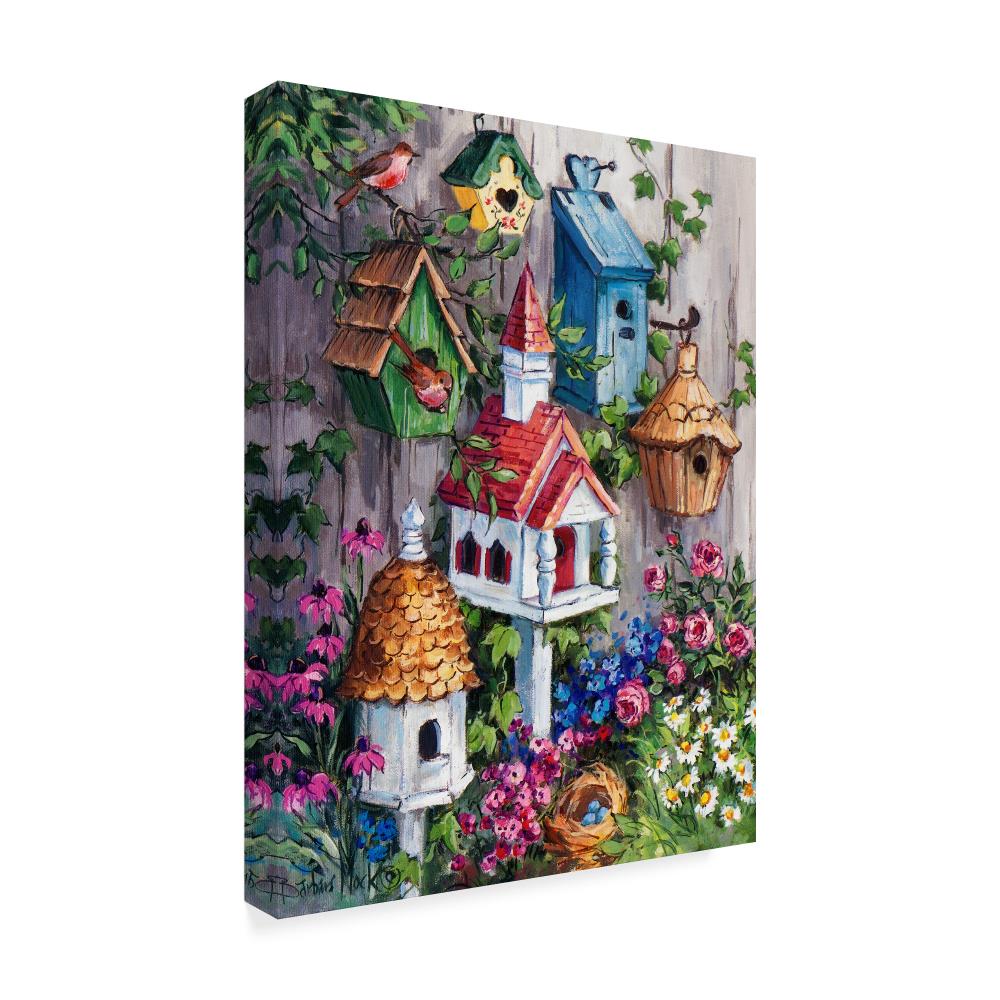 BIRDHOUSE  Mini Canvas  Tiered Tray  Home Decor  Wrapped Canvas