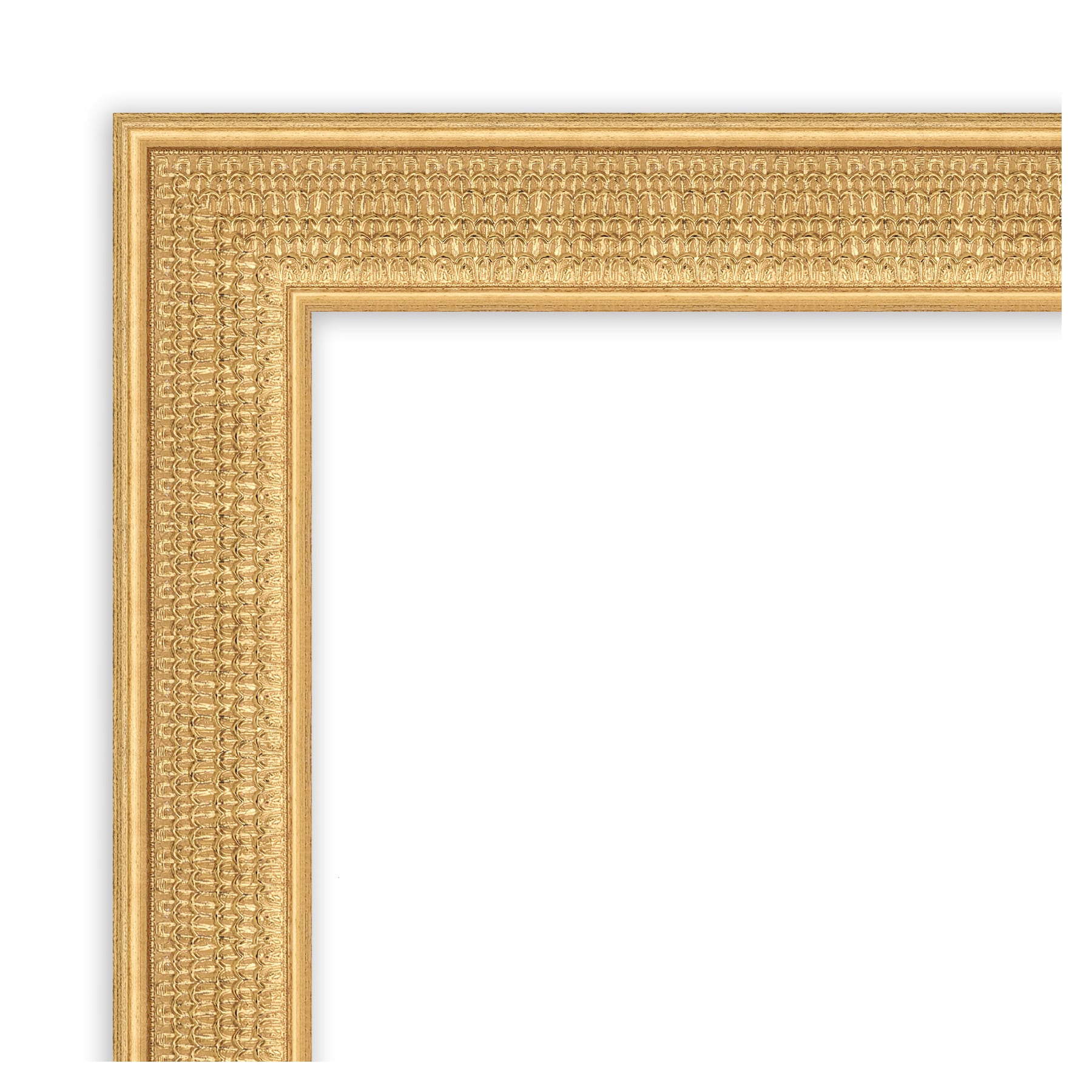 Trellis Gold 21.75" x 25.75" Wood Framed Vanity Mirror