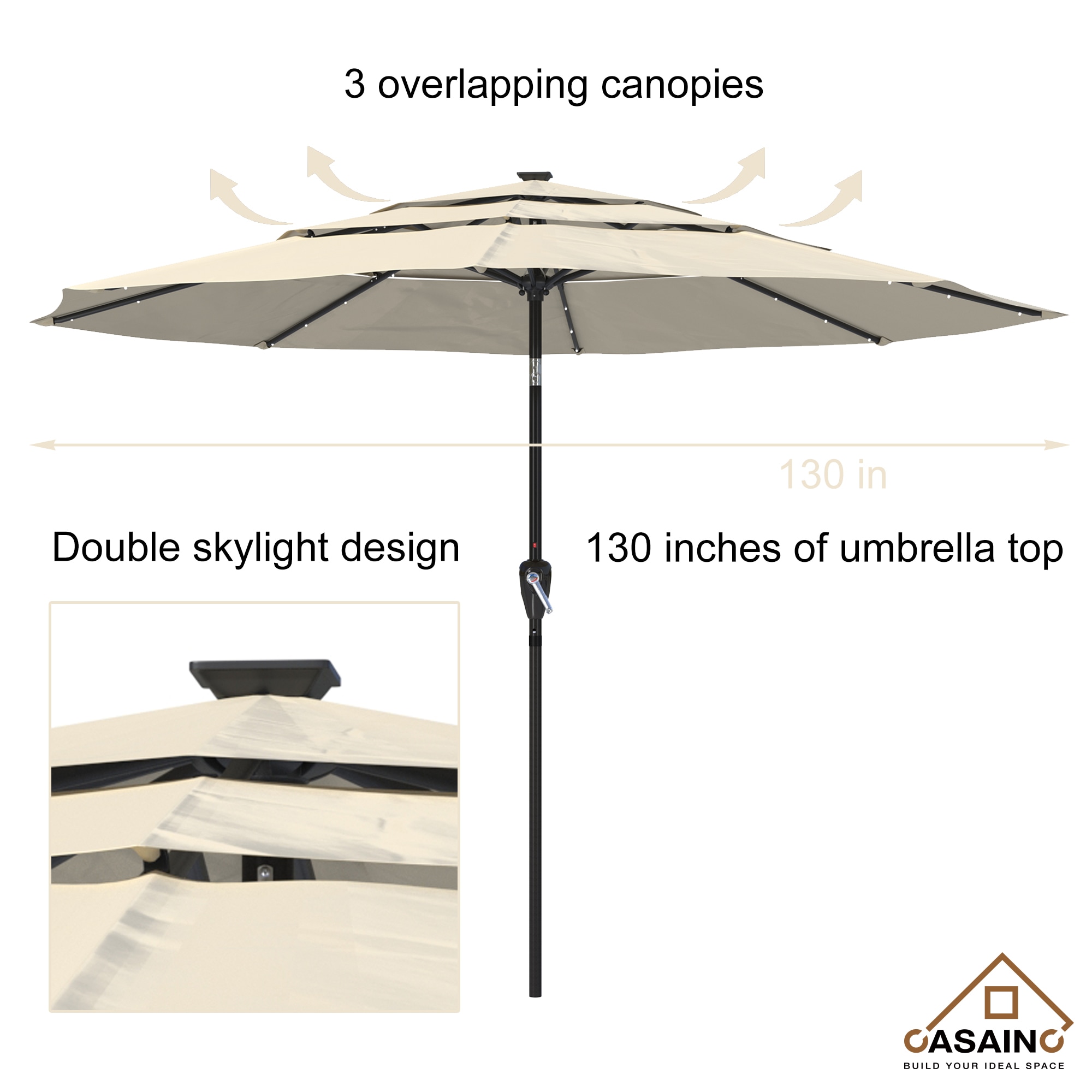 CASAINC WF-SM-TLED270SD Umbrellas-2 - View #5