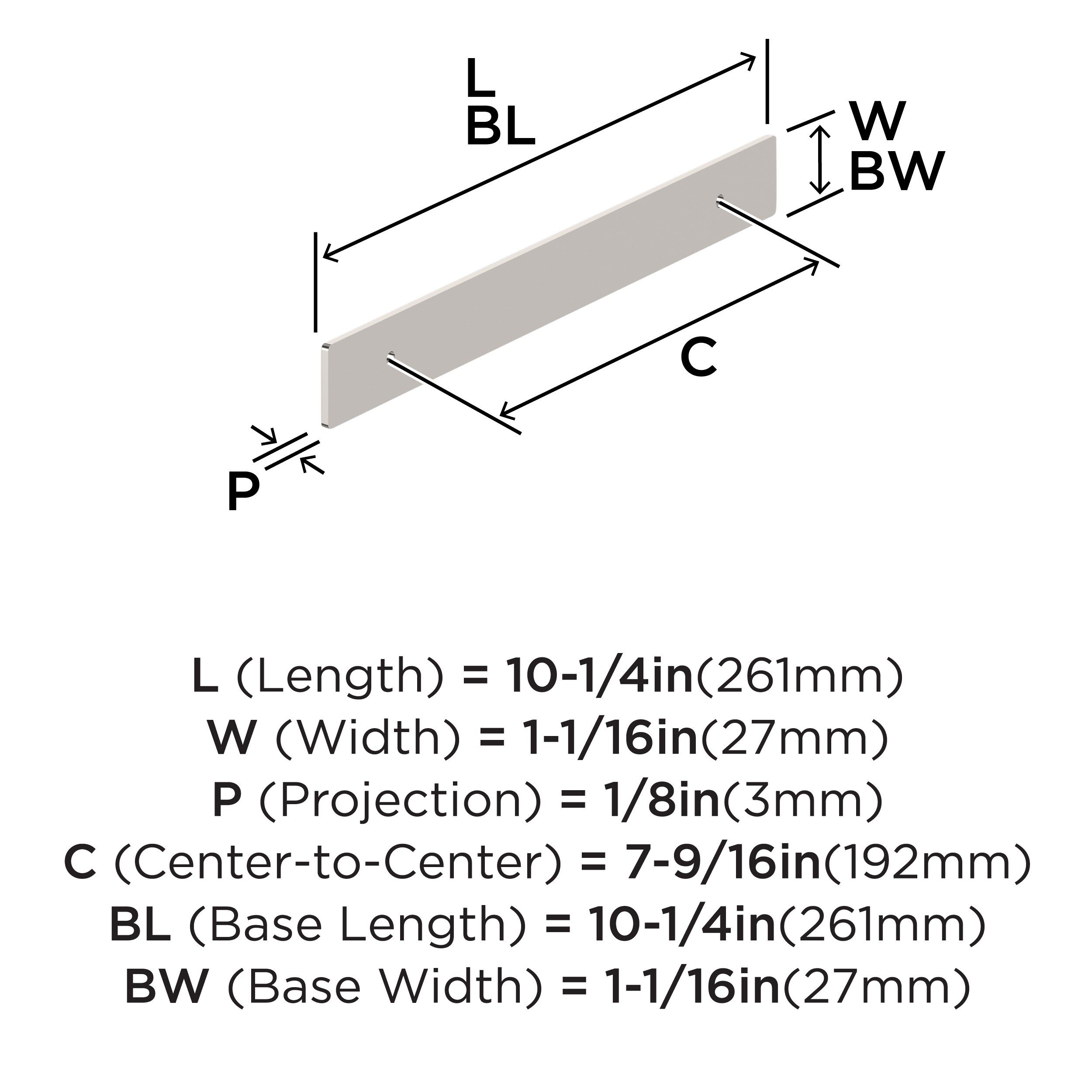 Amerock BP37605PN Drawer-Hardware - View #3