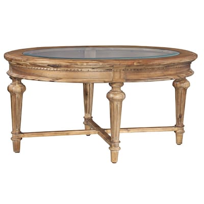 Glass Rustic Coffee Tables At Com, Anwen Light Oak Glass Coffee Table