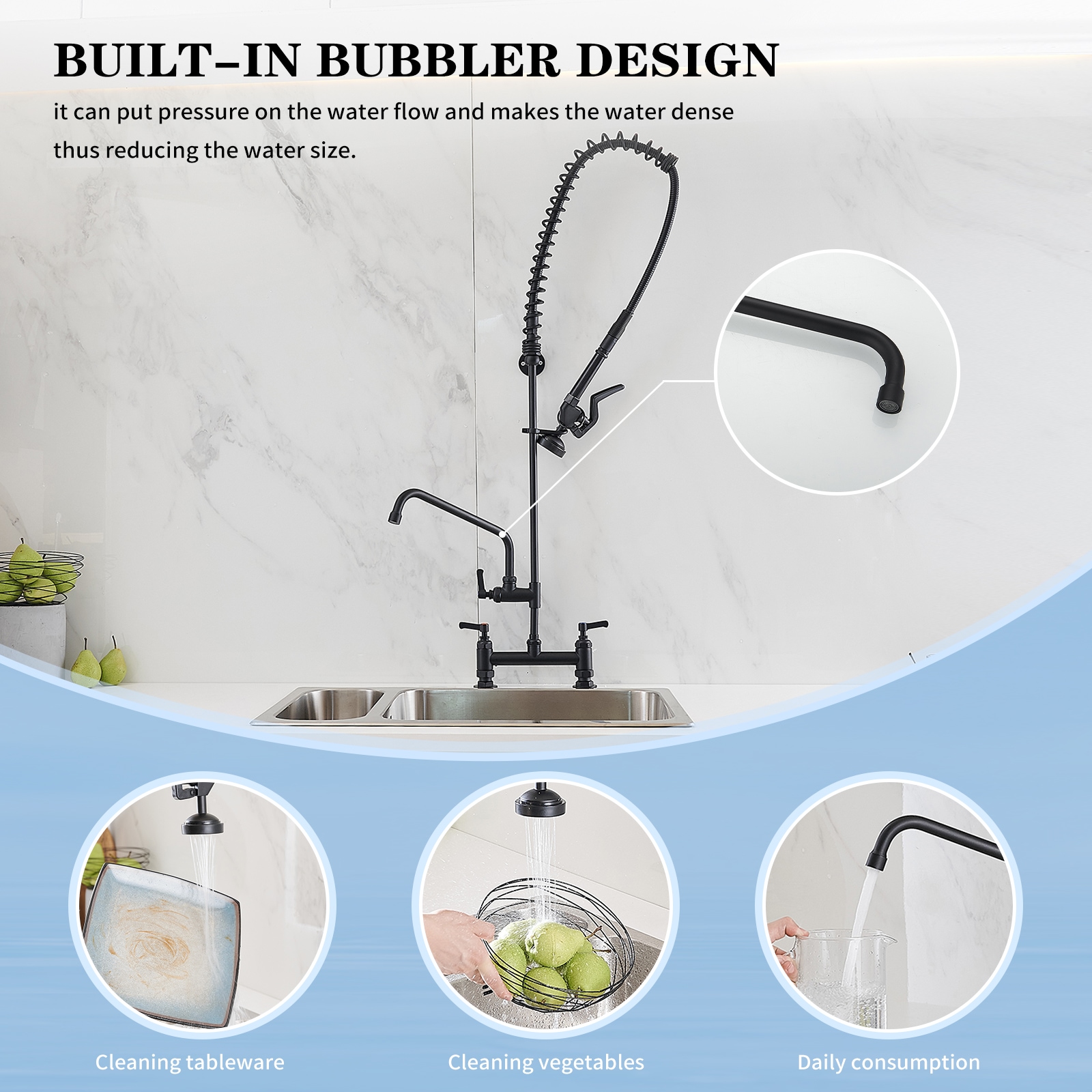 BWE A-94262H-BLACK Kitchen-Faucets - View #3