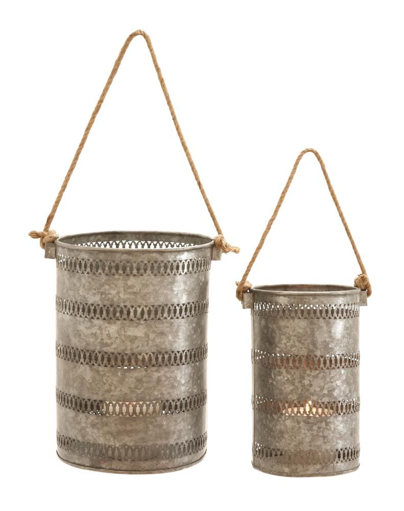 Grayson Lane 38188 2 Candle Metal Lantern Candle Holder
