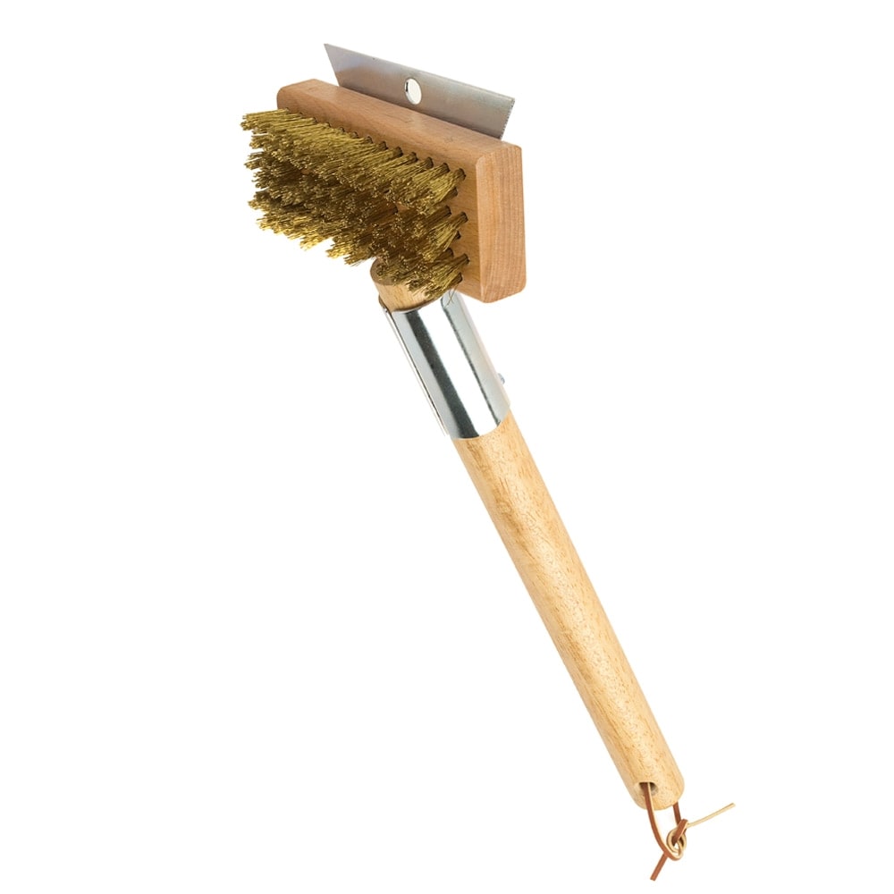 Malish Pizza Oven Brush Brass Wood 44.6-in Grill Brush in the Grill Brushes  & Cleaning Blocks department at