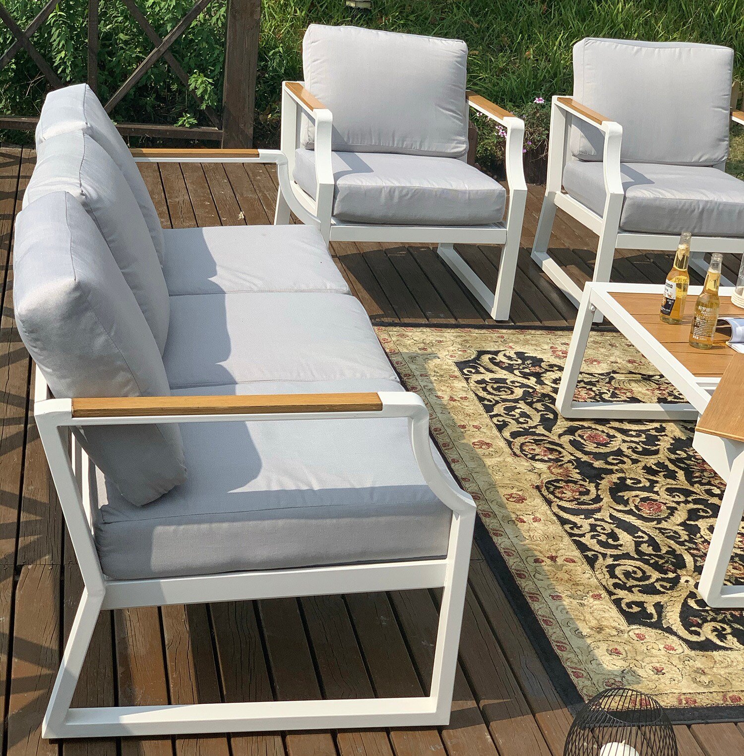 Direct Wicker DWS-2101-WT Patio-Conversation-Sets - View #6
