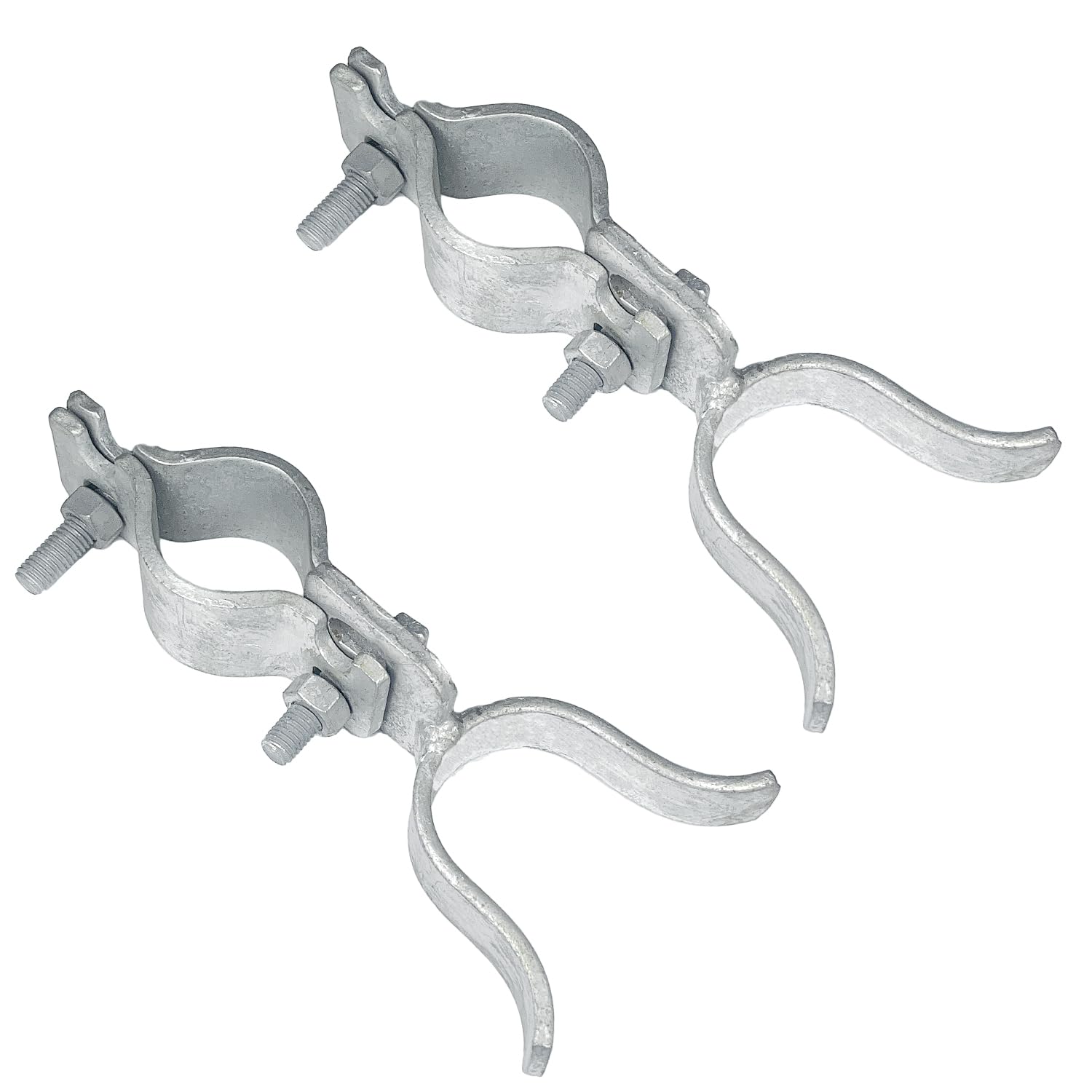 Aoibox  2 Pack Galvanized Fork Gate Latches for 1 3 8 Inch Chain Link Fence Frames and Posts