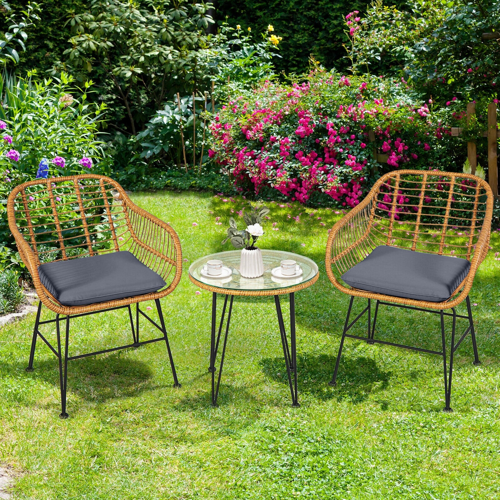 Forclover HYFE-OP3499GR Patio-Dining-Sets - View #8