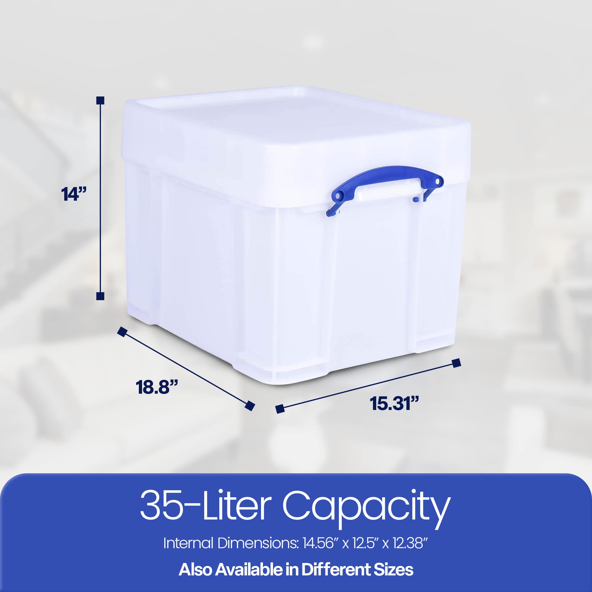 Really Useful Box 392973 Plastic-Storage-Totes - View #3