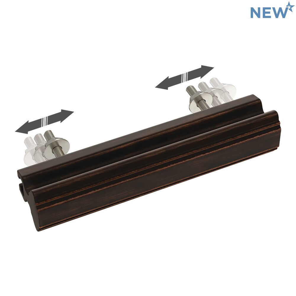 Brainerd Classic Contour Adjusta-Pull 1-in to 4-in Center to Center  Champagne Bronze Adjustable Rectangular Handle Drawer Pulls (4-Pack) in the  Drawer Pulls department at