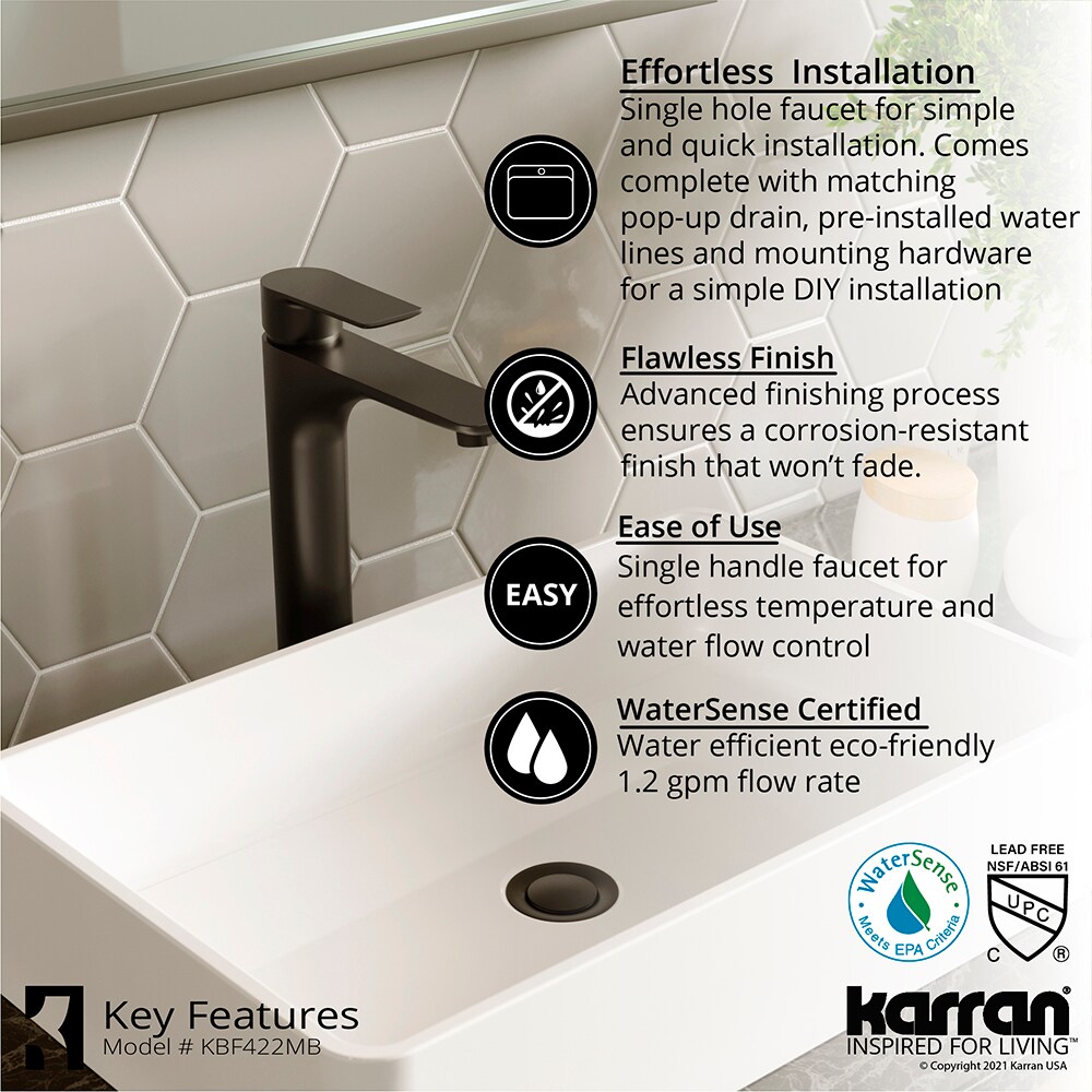 Karran QM172WH422MB Bath-Sink - View #10