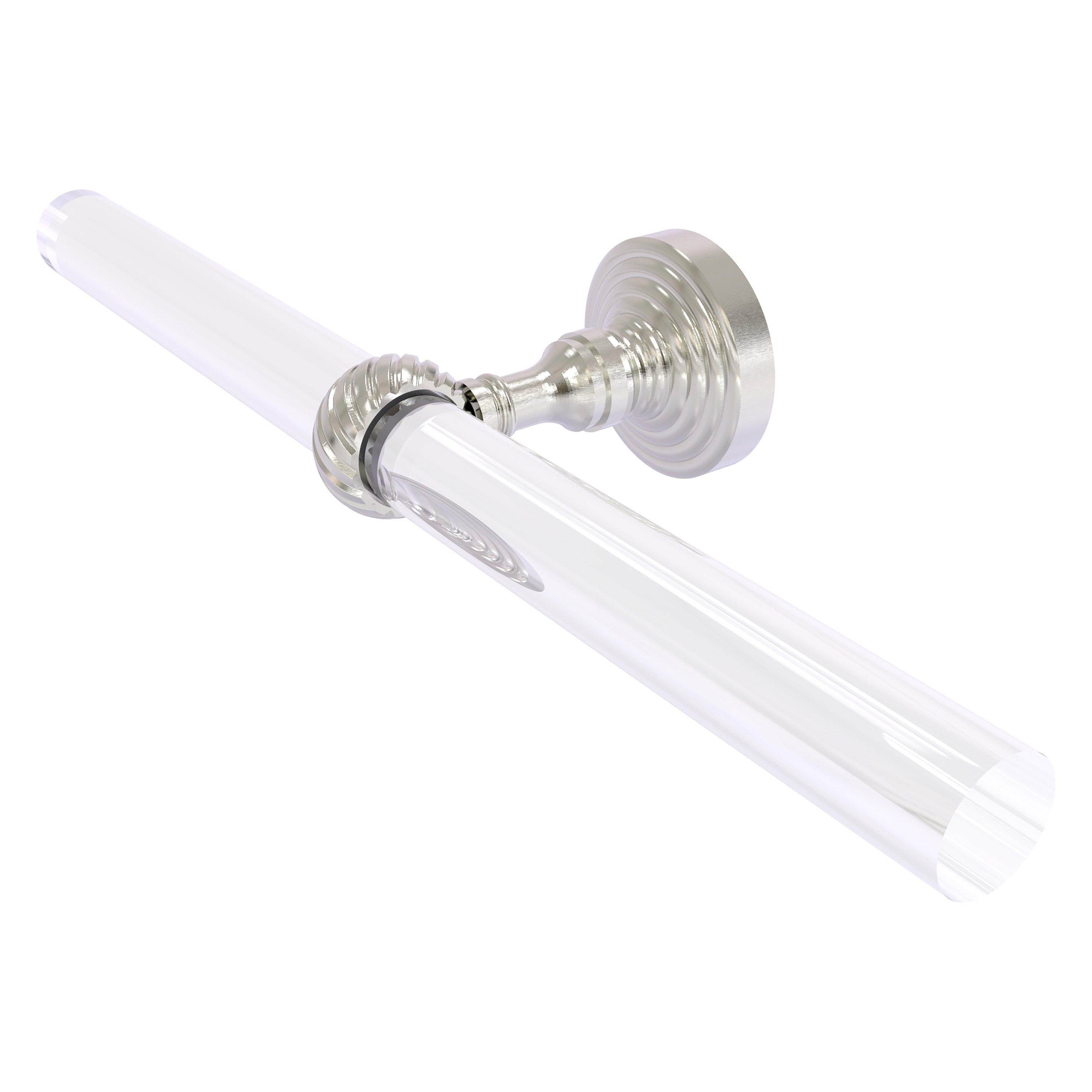 Allied Brass PG-HTBT-2-SN Pacific Grove 15-in double Satin Nickel Wall mount Double Towel Bar