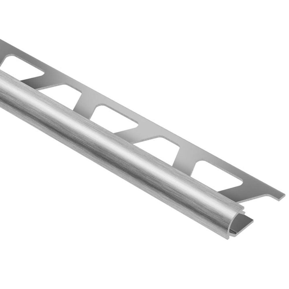Schluter Systems RO100ACGB Rondec 0.375-in W x 98.5-in L Brushed chrome anodized aluminum Aluminum Bullnose Tile Edge Trim