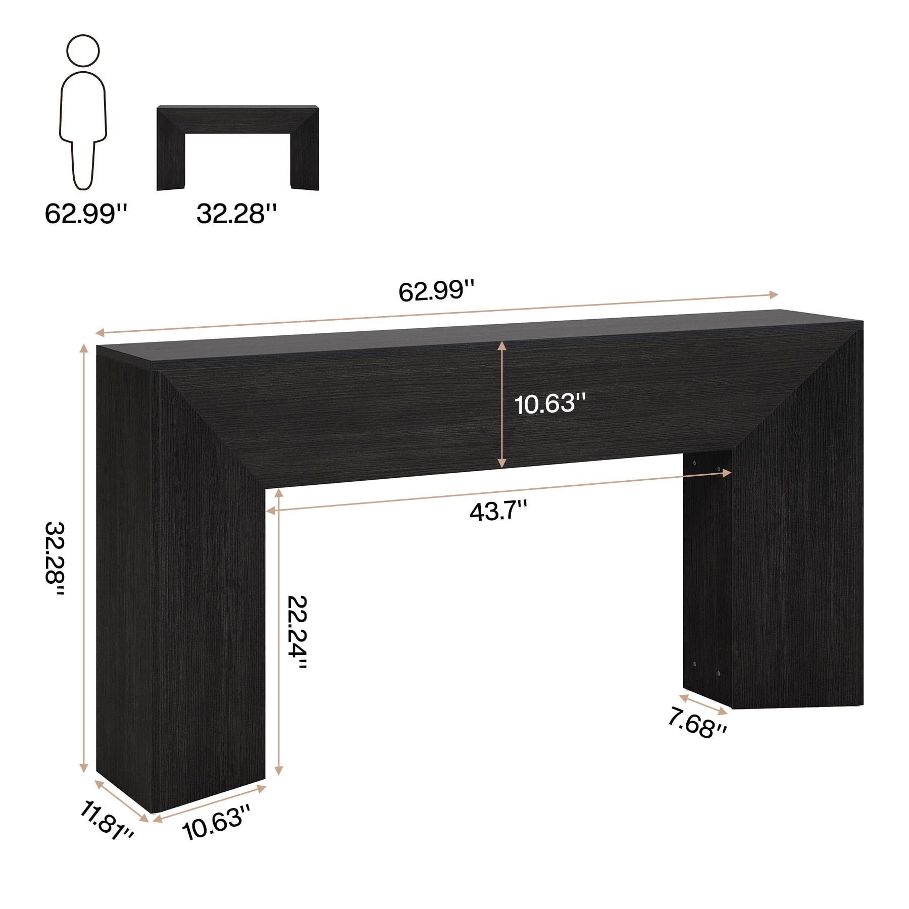 Fnova LWTJ-J0361 Console-Sofa-Tables - View #3