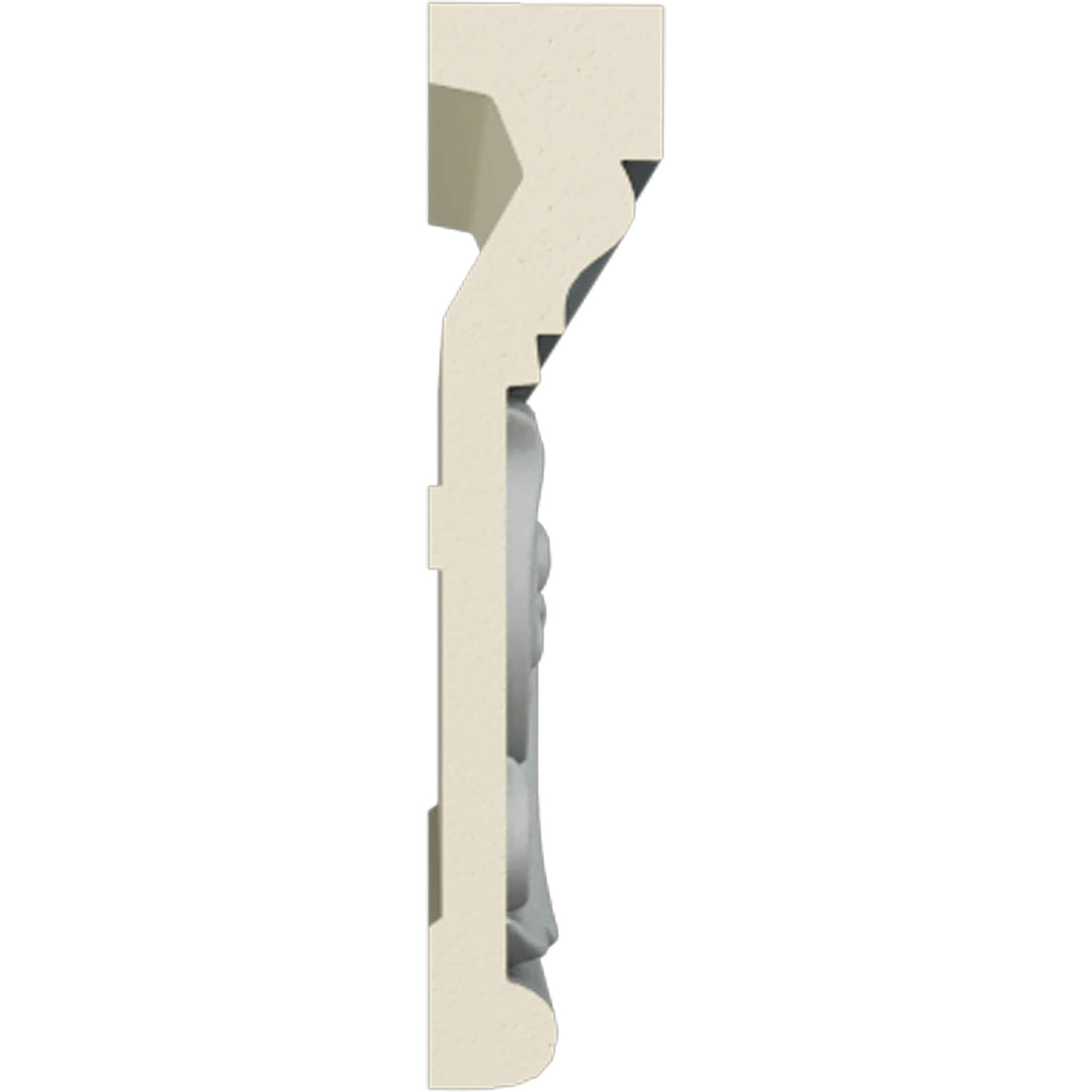 Ralston White Polyurethane Decorative Chair Rail Moulding