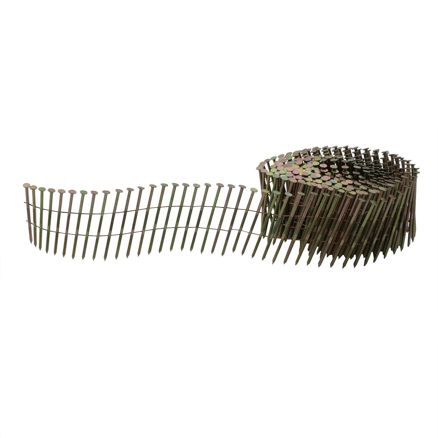 FREEMAN SNRSG92-225WC 15 Degree 2-1/4 In Wire Collated Galvanized Ring Shank Coil Siding Nails (3600-Count)