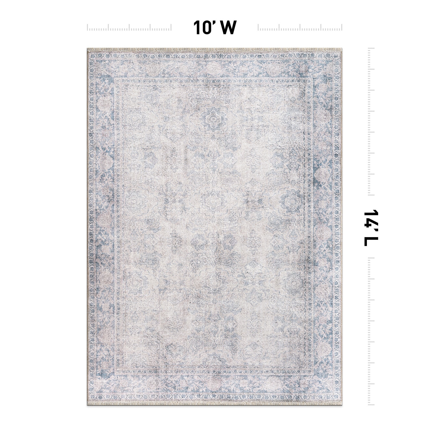 World Rug Gallery 6036BLUE10X14 rugs - View #6