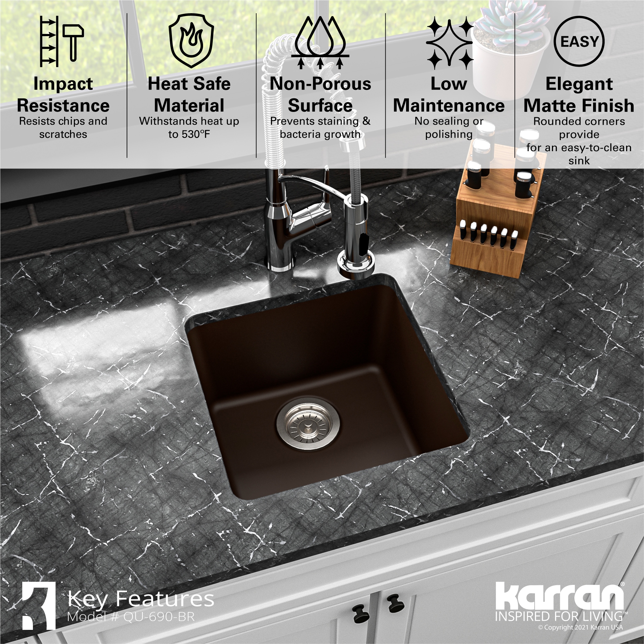 Karran QU-690-BR Kitchen-Sinks - View #6
