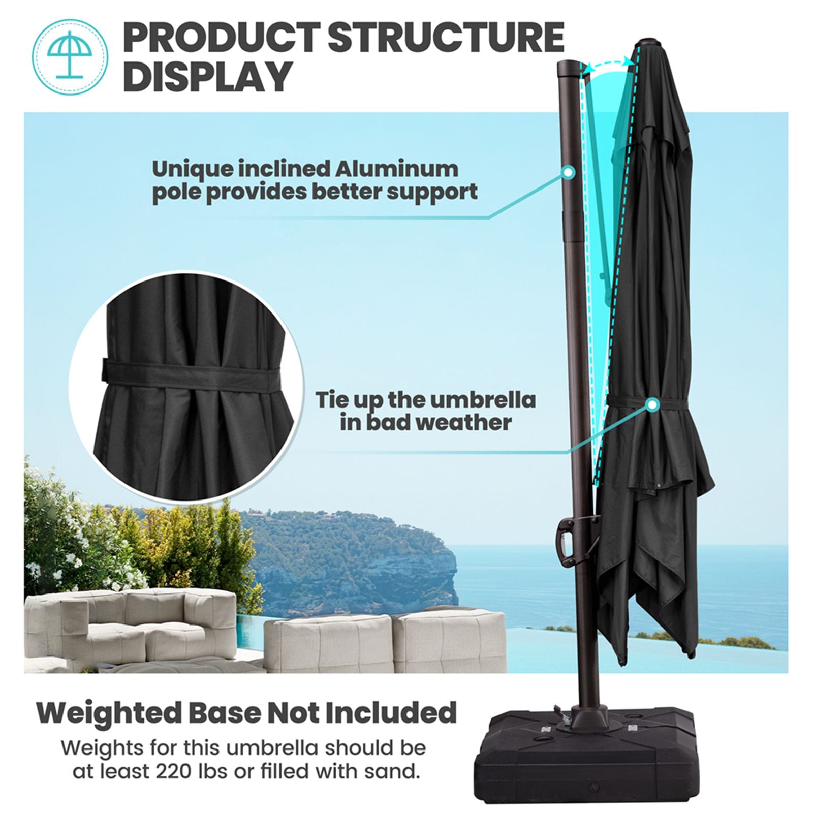 Crestlive Products CL-PU051BLK Umbrellas-2 - View #4