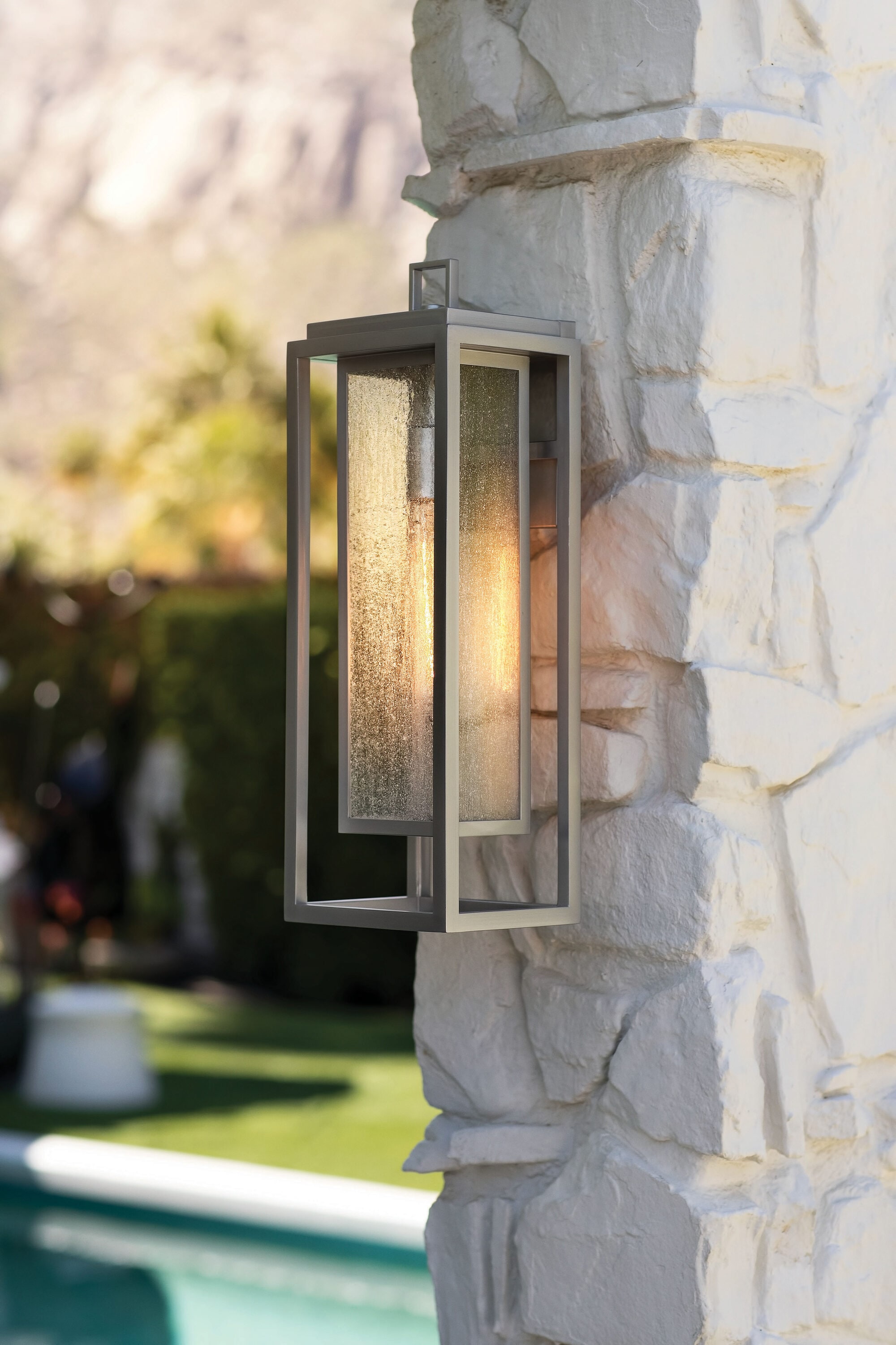 Hinkley Republic 1-Light Outdoor Light In Satin Nickel