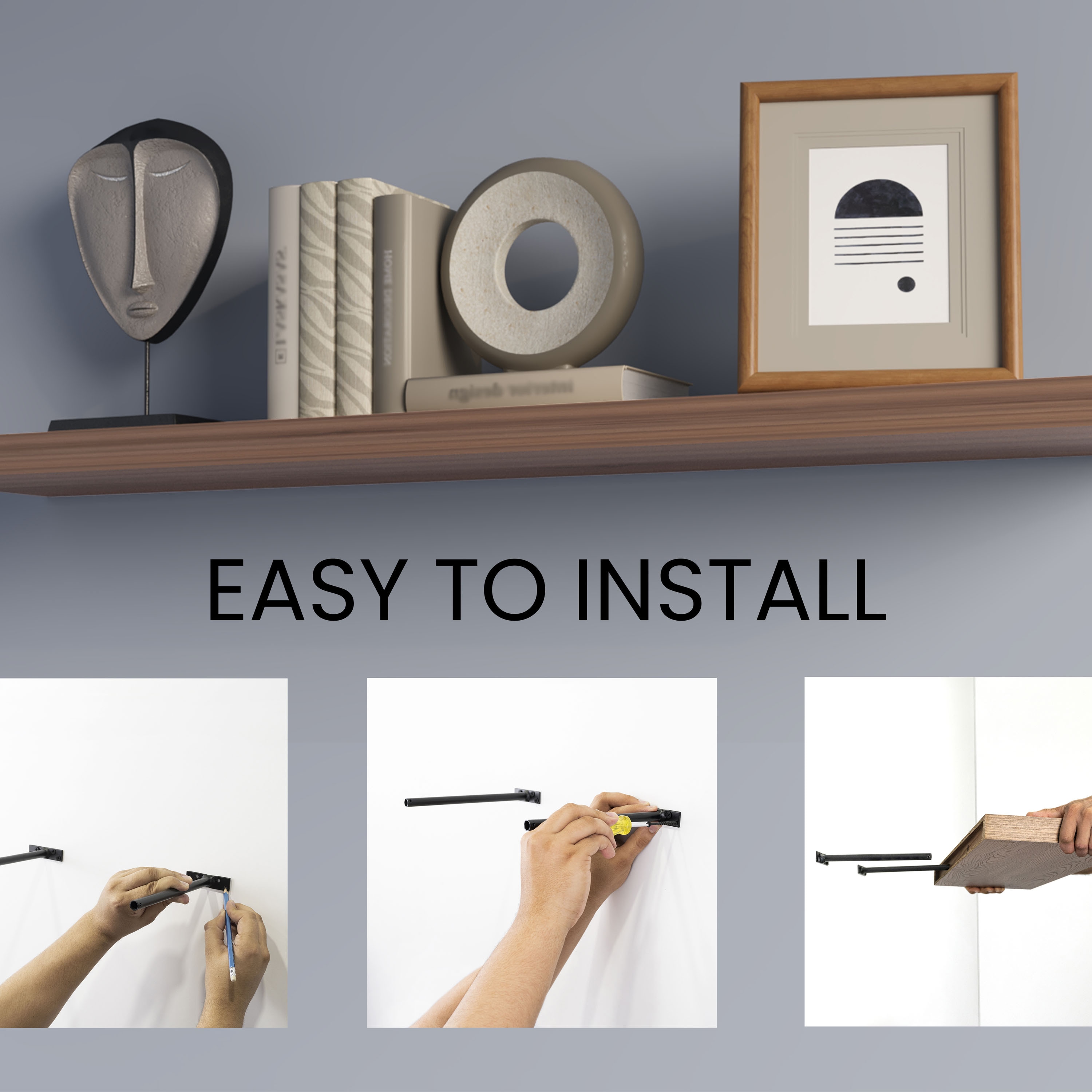 Wooakway FXLS0606-606WS079 Wall-Mounted-Shelving - View #4