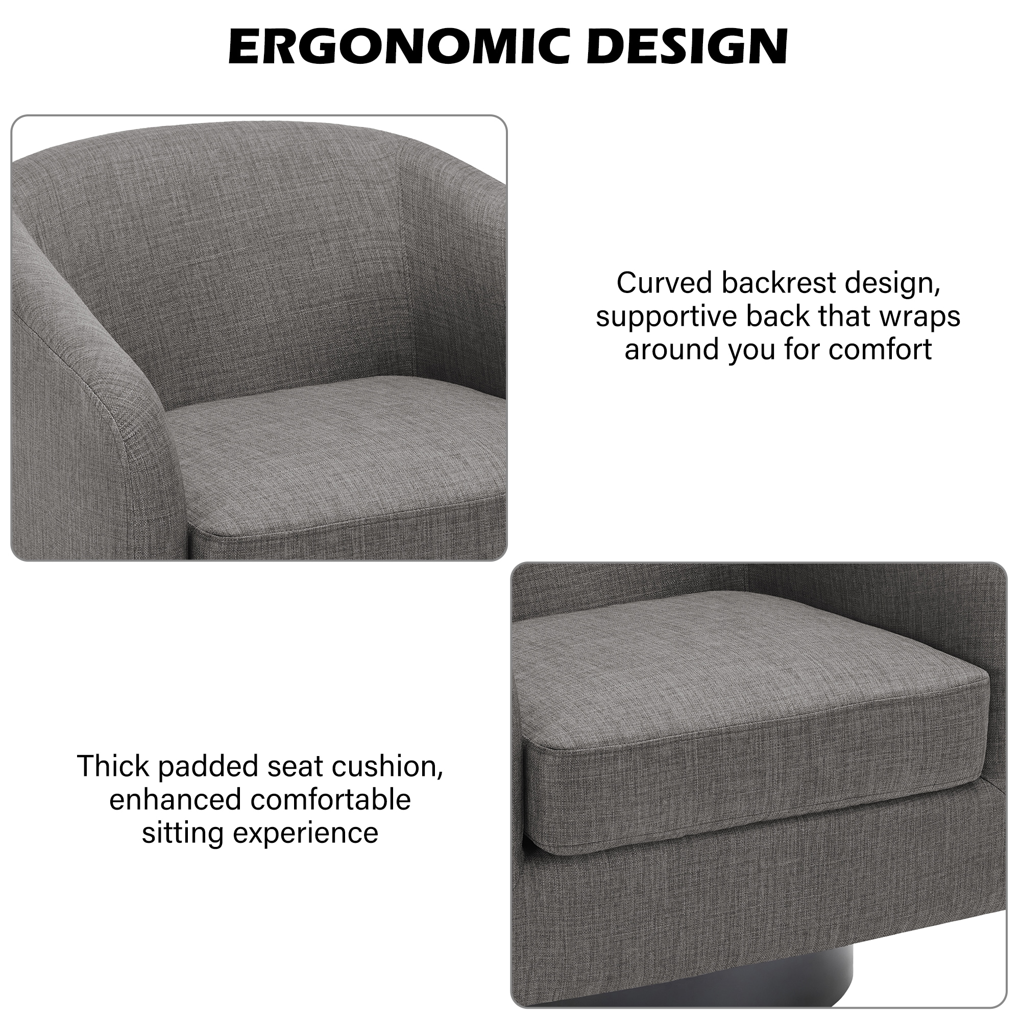 Dreamsidea LS-CH0030-GRAY-2 chairs - View #4