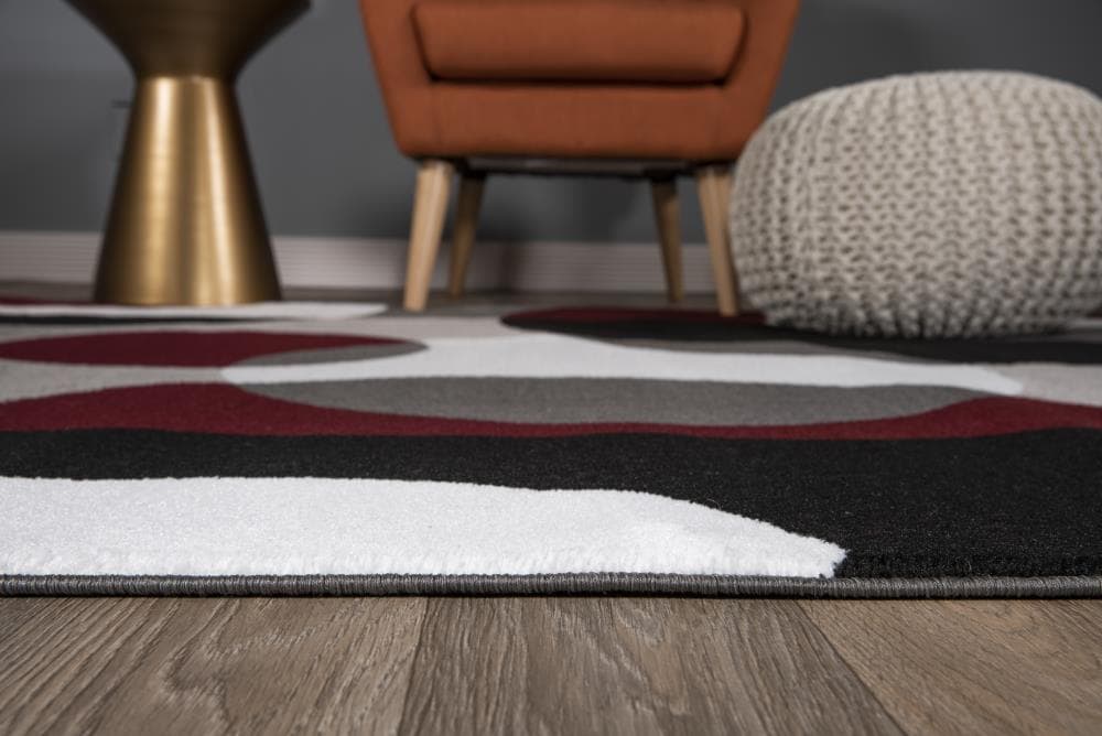 World Rug Gallery 100 BURGUNDY 6X9 rugs - View #3
