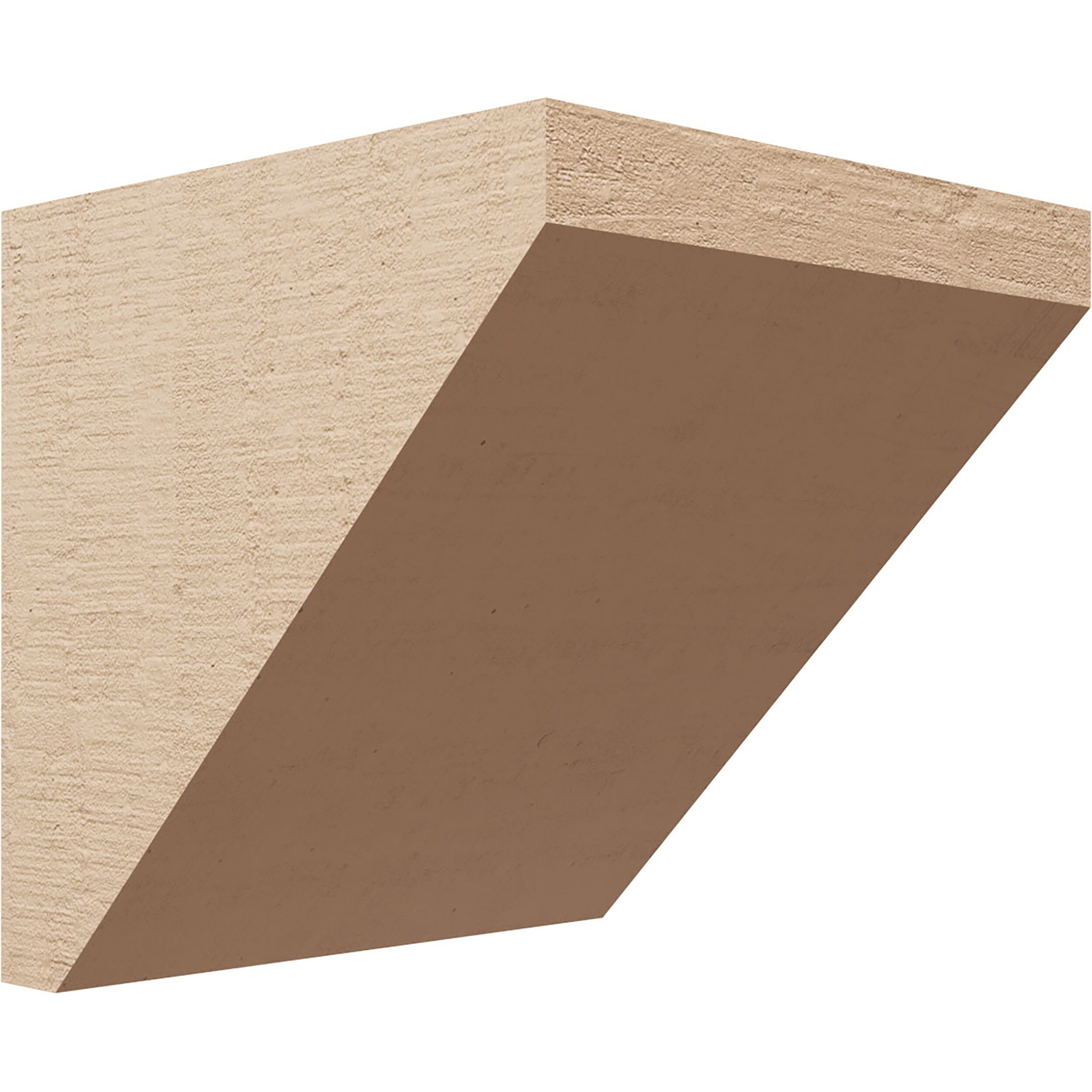 Ekena Millwork CORU11X11X11CONRCPR 11-in x 11-in x 11-in Rough Cedar Woodgrain TimberThane Primed Urethane Paintable/Stainable Corbel