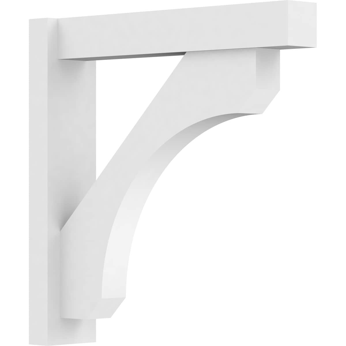 Ekena Millwork OUTP05X24X24LEC05 5-in W X 24-in D X 24-in H Legacy Architectural Grade PVC Outlooker with Block Ends