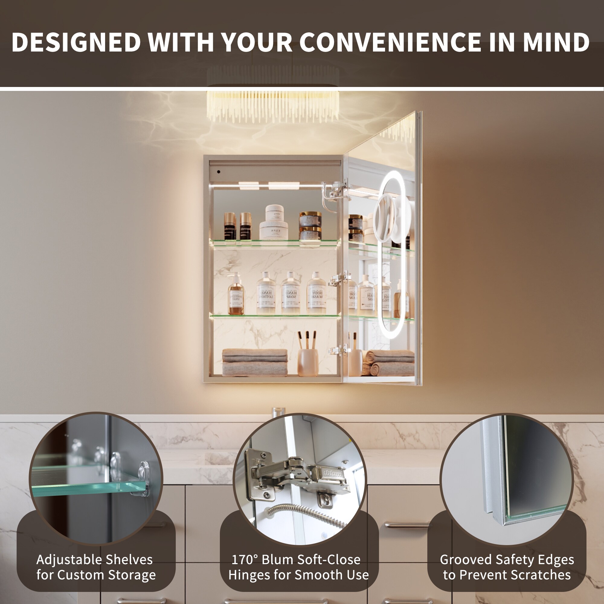 ExBrite W7MC3636 Bathroom-Medicine-Cabinets - View #11