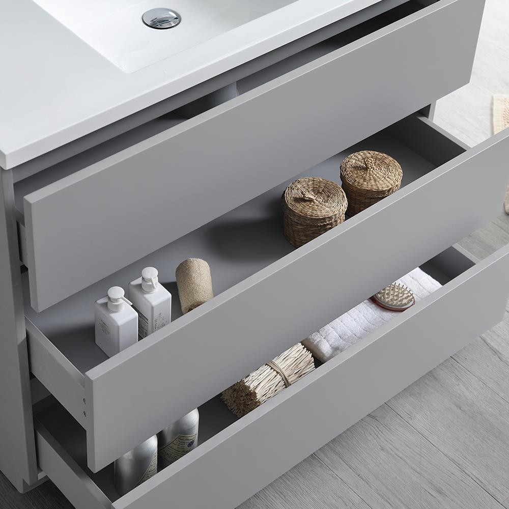 Fresca FCB9342GR-I Bath-Vanity-Combo - View #10