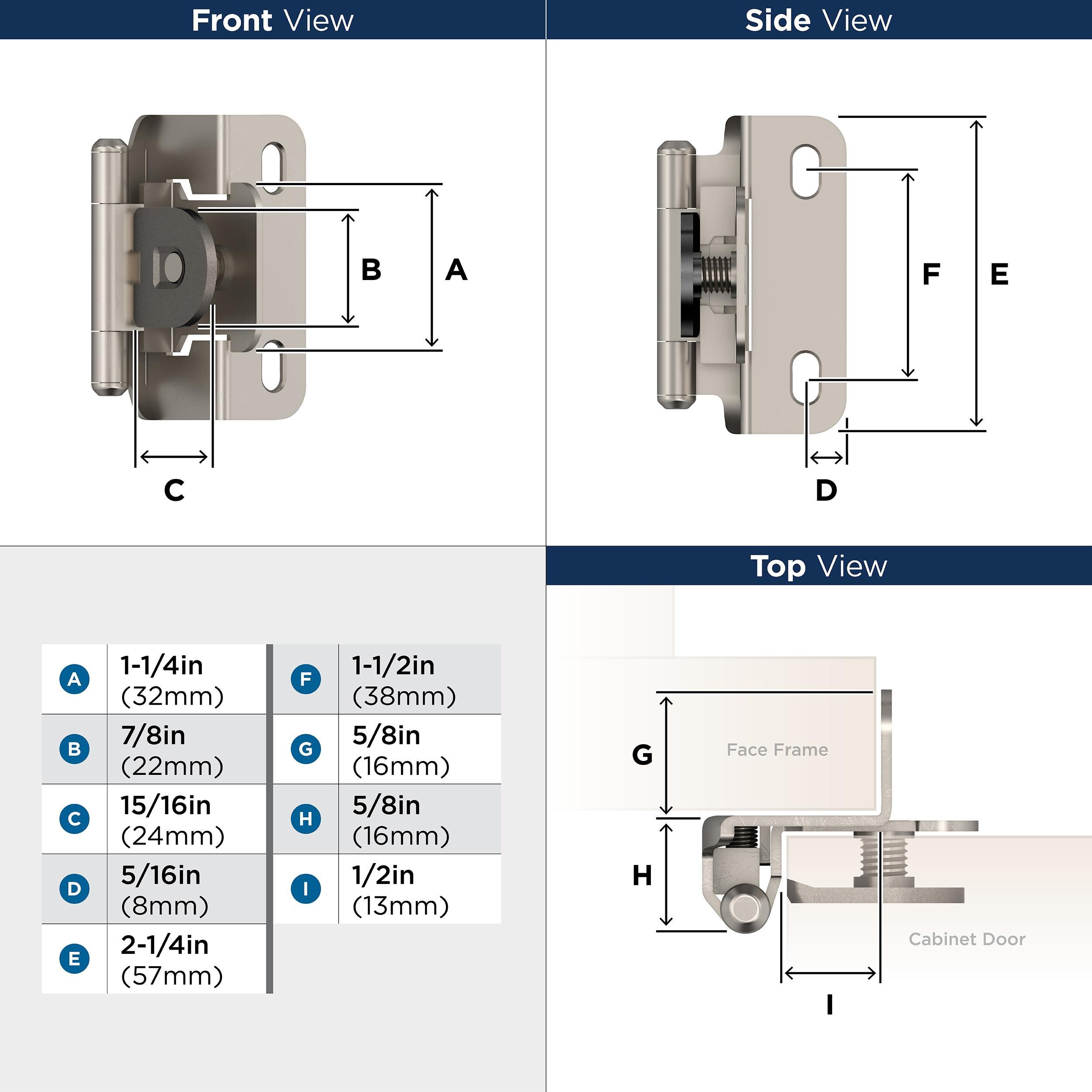 Amerock BPR8719G10 Cabinet-Hinges - View #5