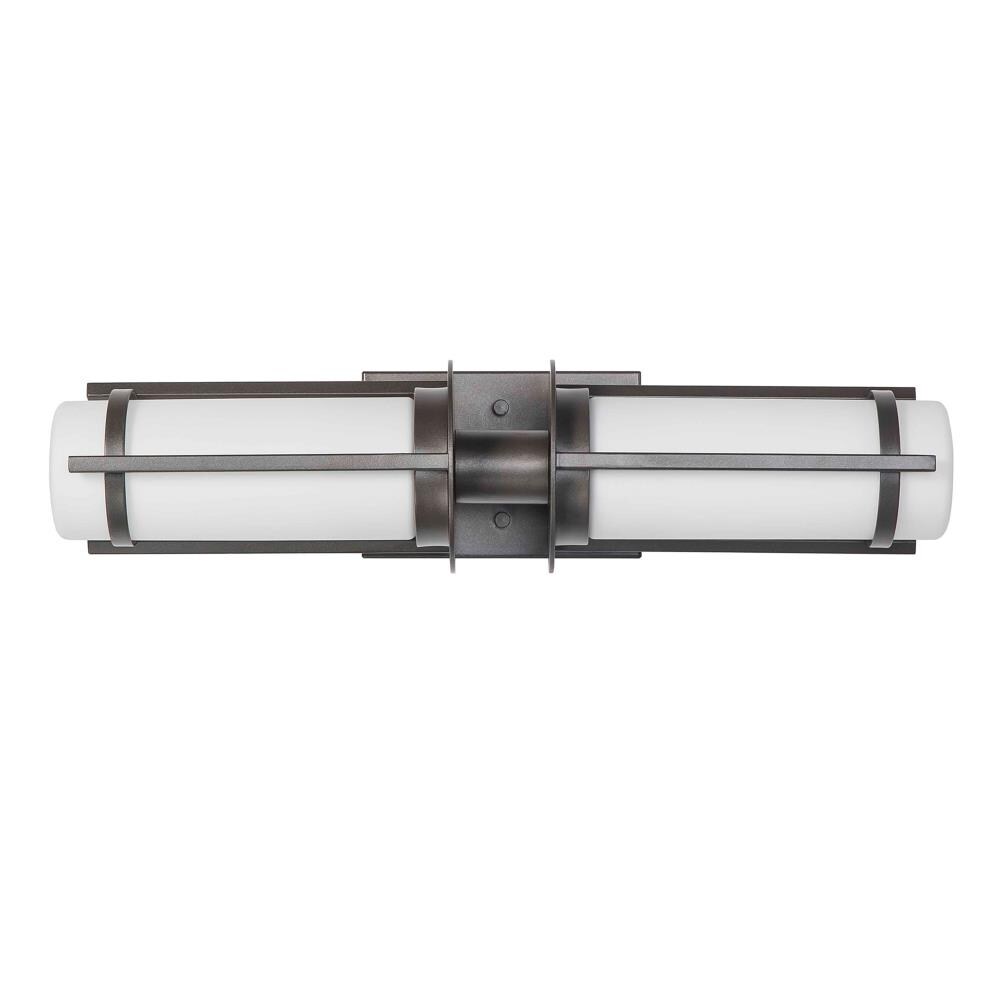 EGLO 203123A Truxton 20.95-in 2-Light Graphite Transitional Vanity Light