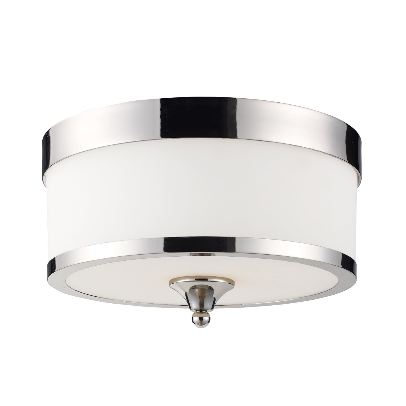 Z-Lite 307F-CH Cosmopolitan 1 -Light 13.0-in Chrome Flush Mount Light