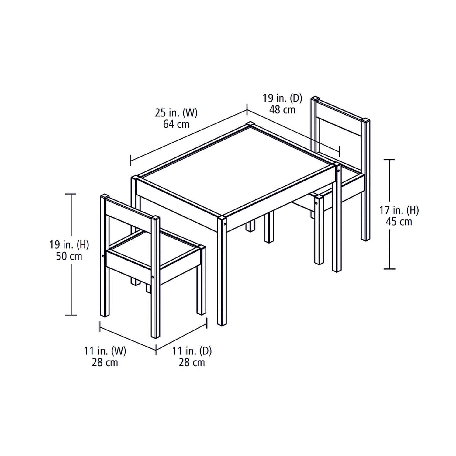 Vintage 557622822WHITE Kids-Play-Tables - View #4