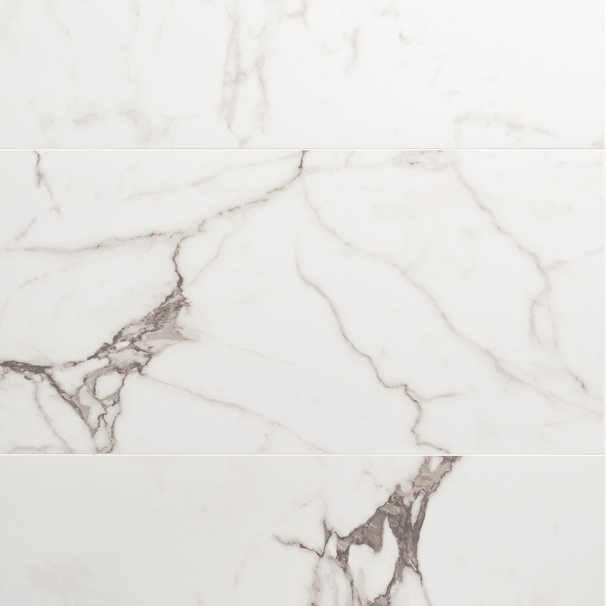 Artmore Tile EXT3RD106692 Enigma Statuario Venato 12-in x 24-in Polished Porcelain Marble look Large format Floor and Wall Tile ( 9.68-sq ft Carton )