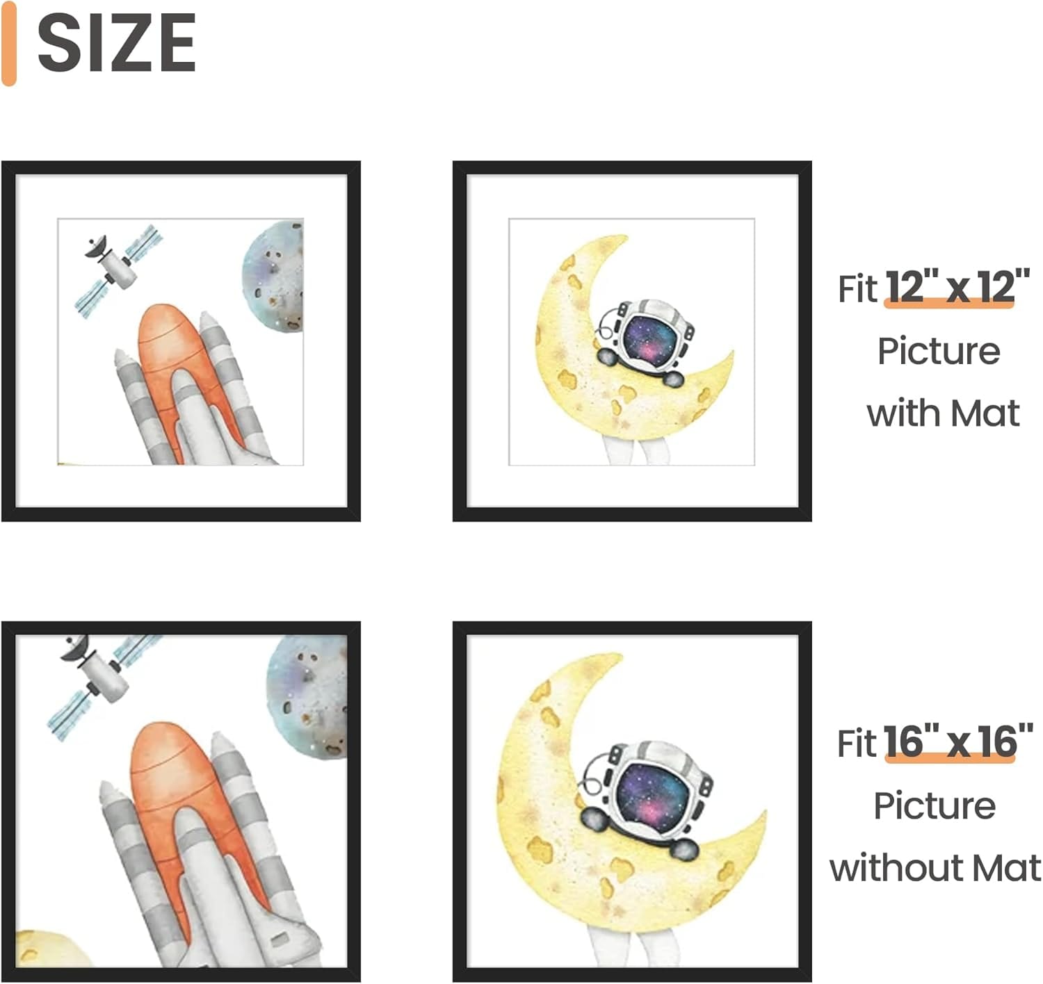 Upsimples B08XW2J5YH Picture-Frames - View #2