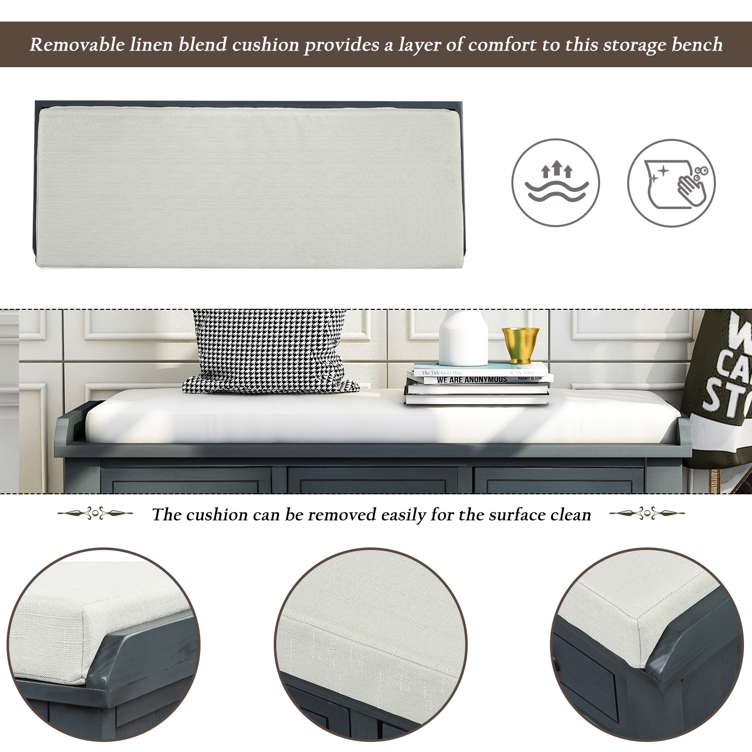 ModernLuxe L-WF195161AAM bench - View #6